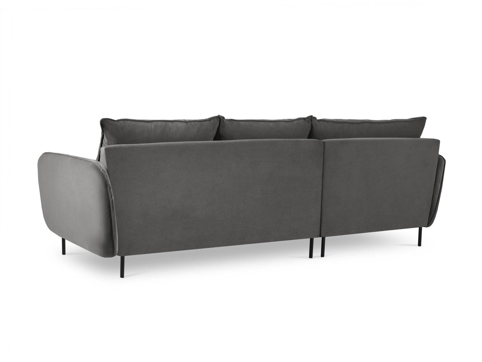 Entdecken Sie das elegante Vienna Velour Ecksofa links 5 Sitzer 170cm von Cosmopolitan Design – der perfekte Komfort für Ihr modernes Wohnzimmer!