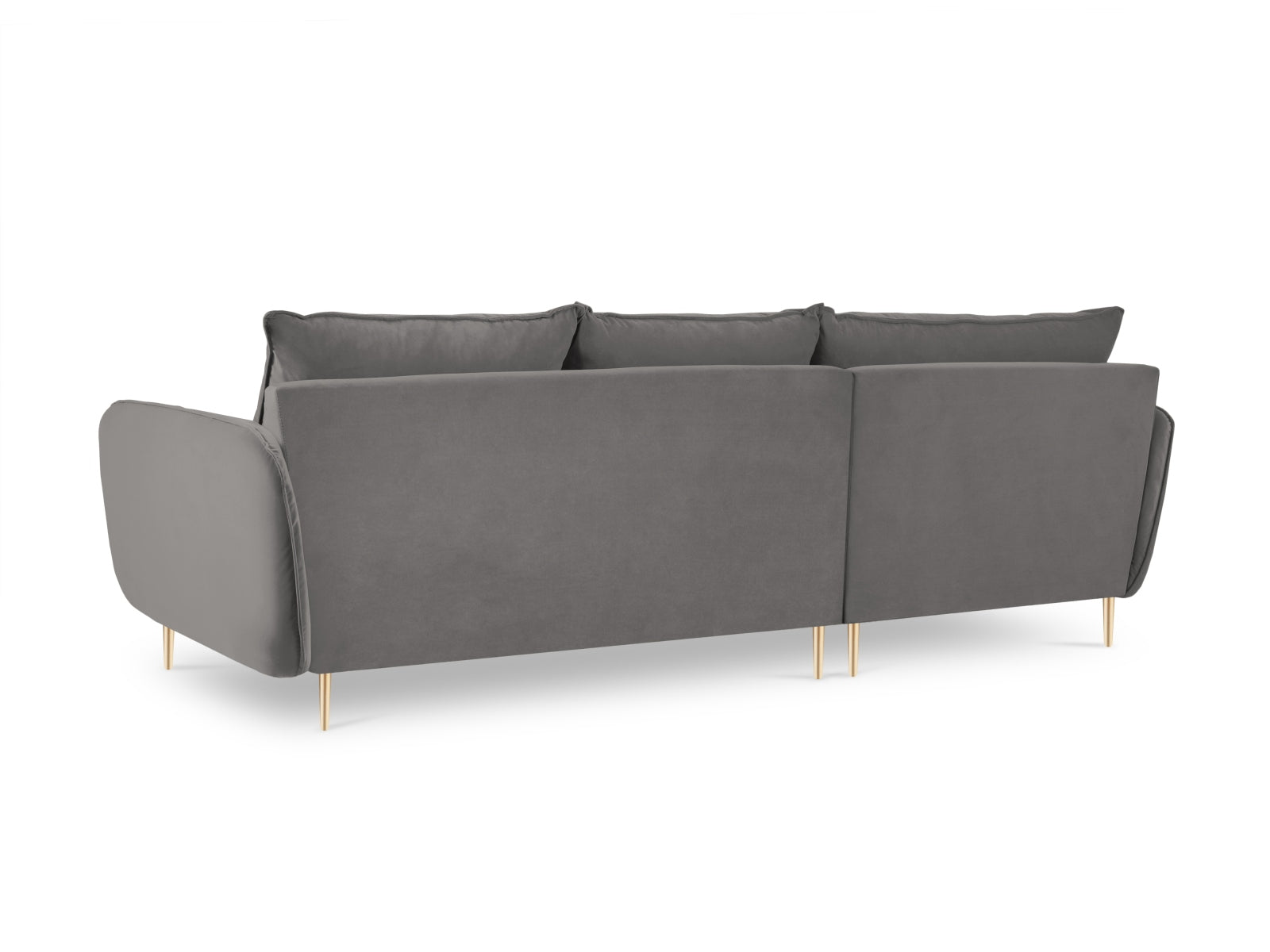 Genießen Sie Stil und Komfort mit dem Vienna Velour Ecksofa links 5 Sitzer 170cm von Cosmopolitan Design – ideal für Ihr modernes Wohnzimmer.