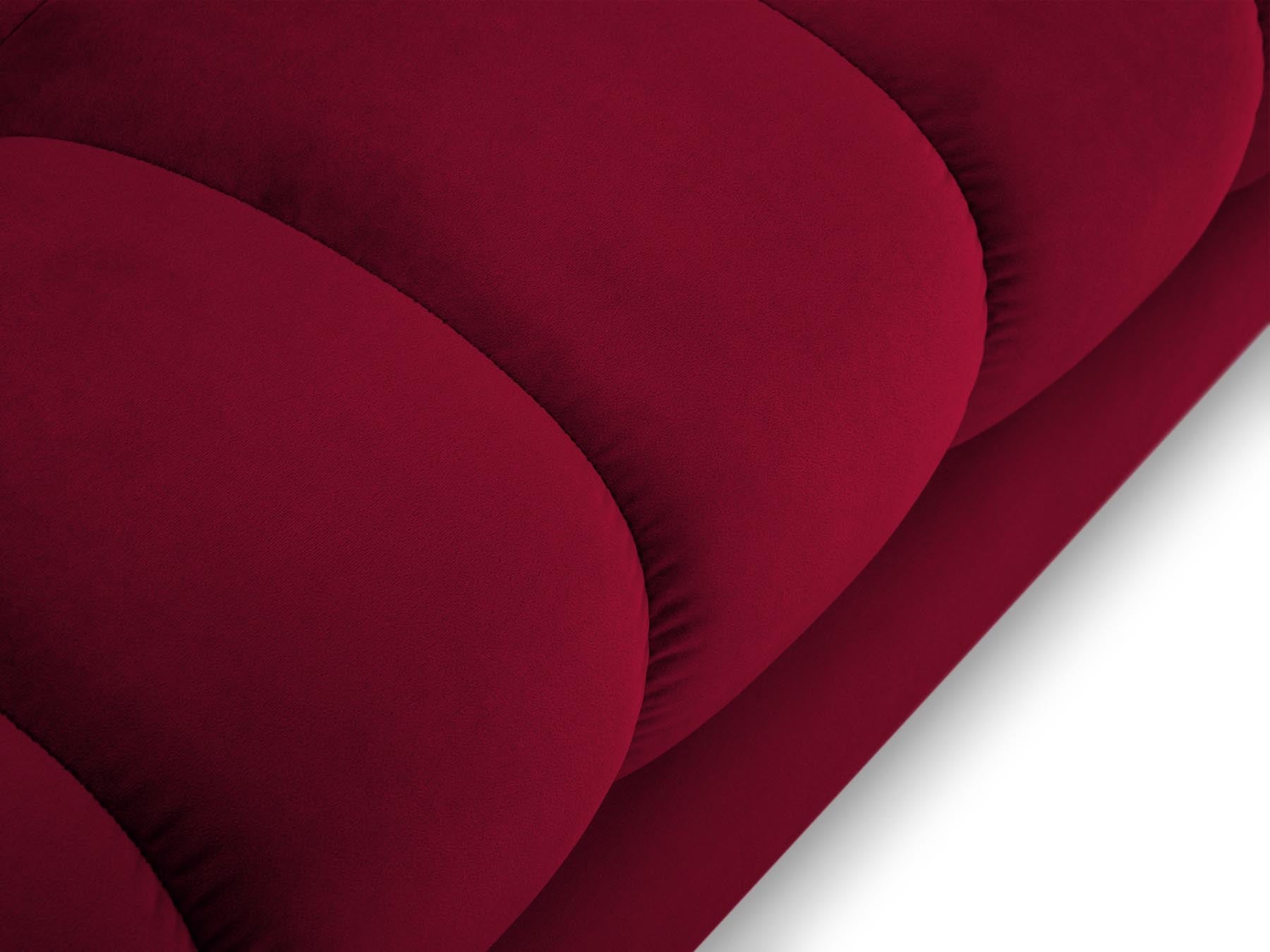 5-Sitzer Ecksofa links Bali in Red-Bluvel präsentiert im Onlineshop von KAQTU Design AG. Ecksofa links ist von Cosmopolitan Design