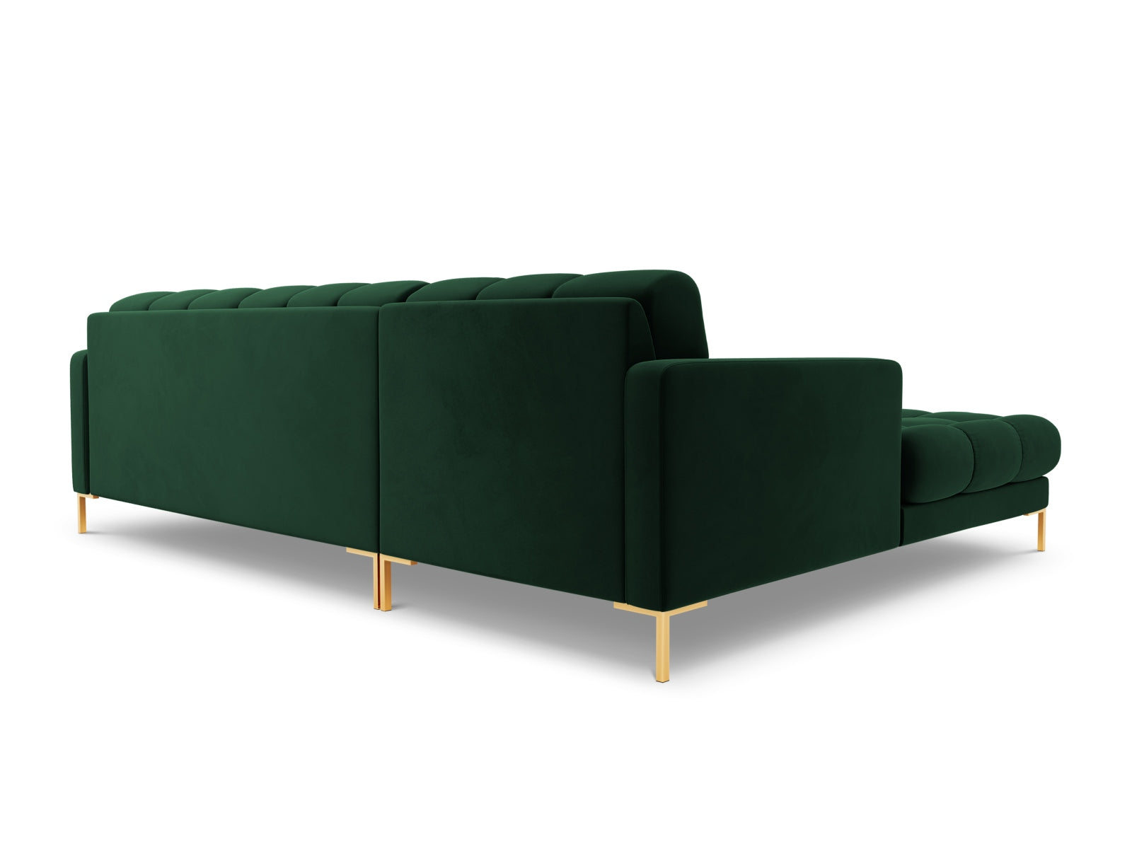 5-Sitzer Ecksofa links Bali in Bottle Green-Bluvel präsentiert im Onlineshop von KAQTU Design AG. Ecksofa links ist von Cosmopolitan Design