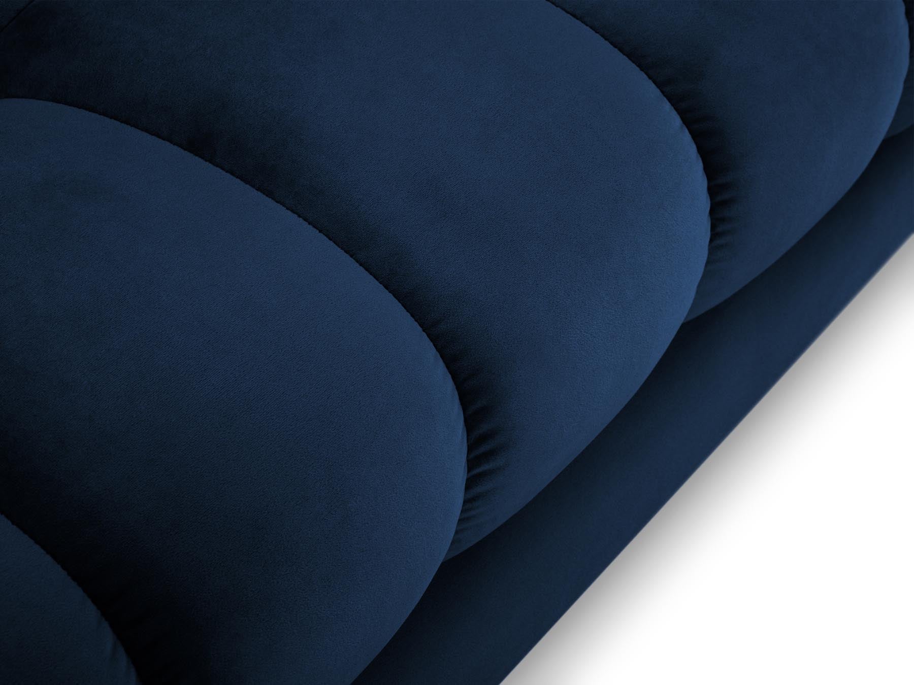 5-Sitzer Ecksofa links Bali in Royal Blue-Bluvel präsentiert im Onlineshop von KAQTU Design AG. Ecksofa links ist von Cosmopolitan Design
