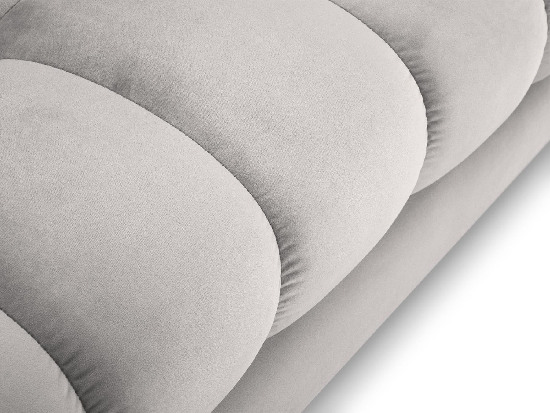 5-Sitzer Ecksofa links Bali in Silver-Bluvel präsentiert im Onlineshop von KAQTU Design AG. Ecksofa links ist von Cosmopolitan Design