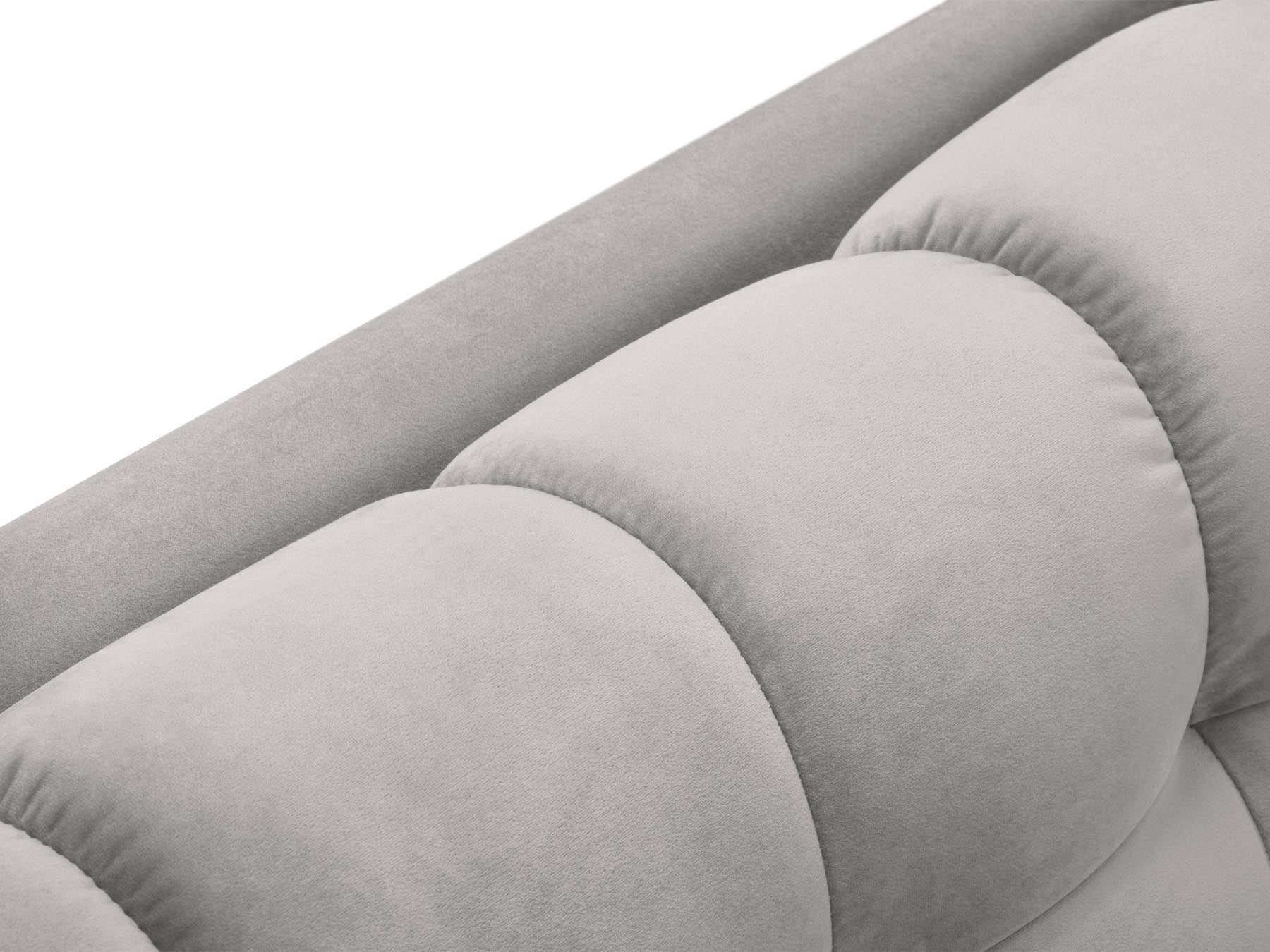 5-Sitzer Ecksofa links Bali in Silver-Bluvel präsentiert im Onlineshop von KAQTU Design AG. Ecksofa links ist von Cosmopolitan Design