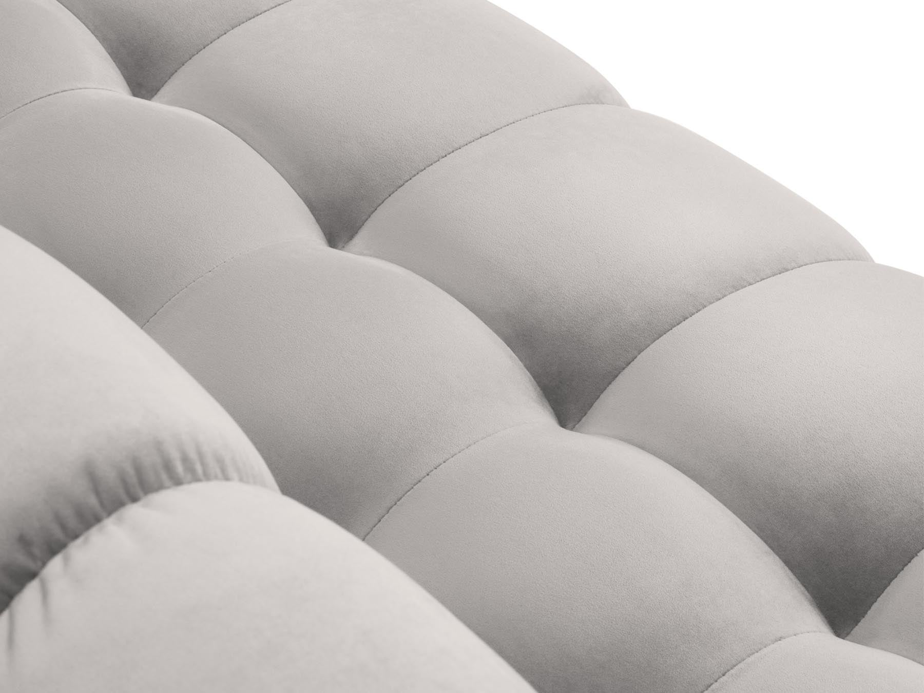 5-Sitzer Ecksofa links Bali in Silver-Bluvel präsentiert im Onlineshop von KAQTU Design AG. Ecksofa links ist von Cosmopolitan Design