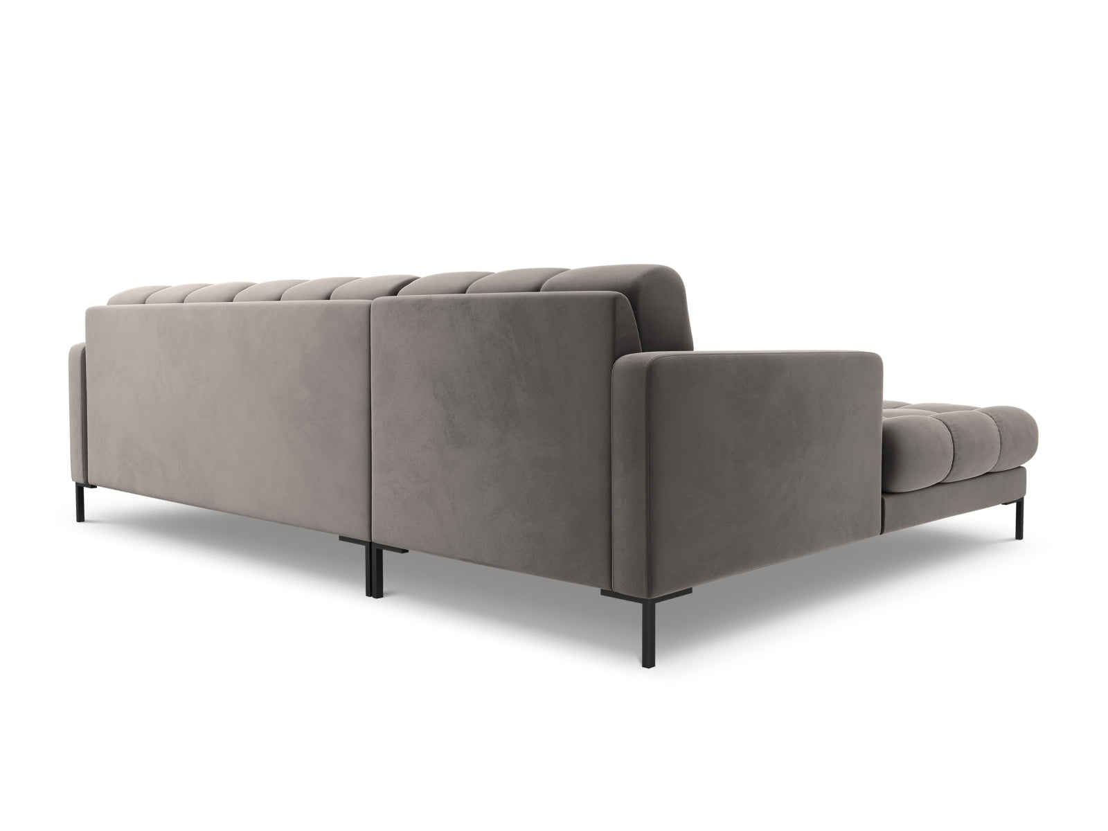 5-Sitzer Ecksofa links Bali in Light Grey-Bluvel präsentiert im Onlineshop von KAQTU Design AG. Ecksofa links ist von Cosmopolitan Design