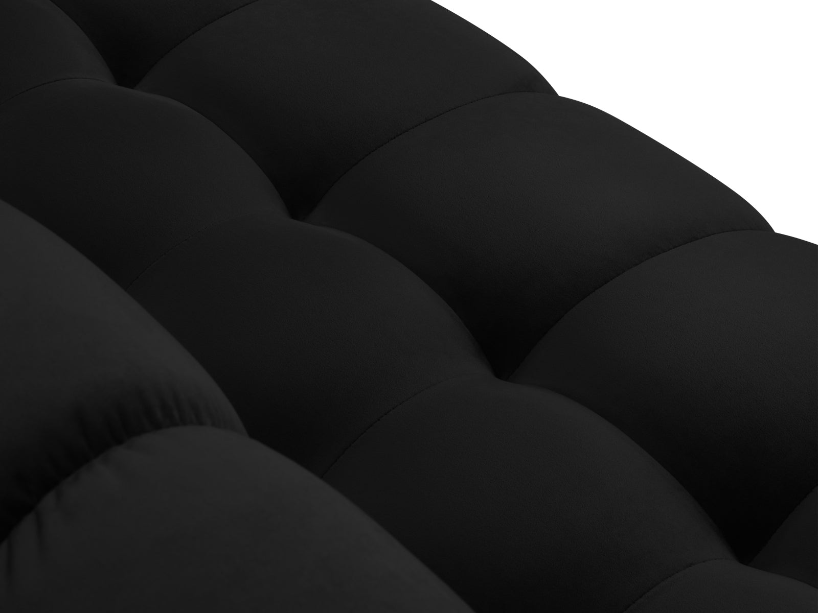 5-Sitzer Ecksofa links Bali in Black-Bluvel präsentiert im Onlineshop von KAQTU Design AG. Ecksofa links ist von Cosmopolitan Design