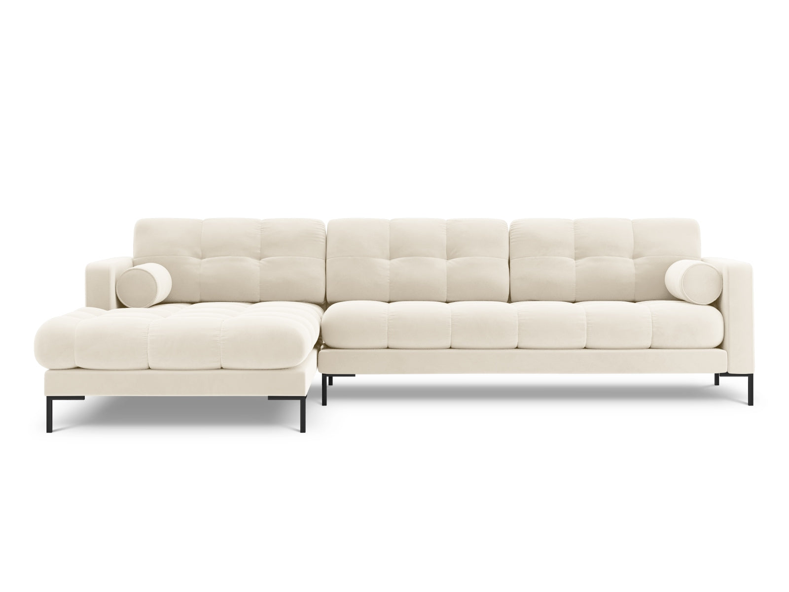 5-Sitzer Ecksofa links Bali in Light Beige-Bluvel präsentiert im Onlineshop von KAQTU Design AG. Ecksofa links ist von Cosmopolitan Design