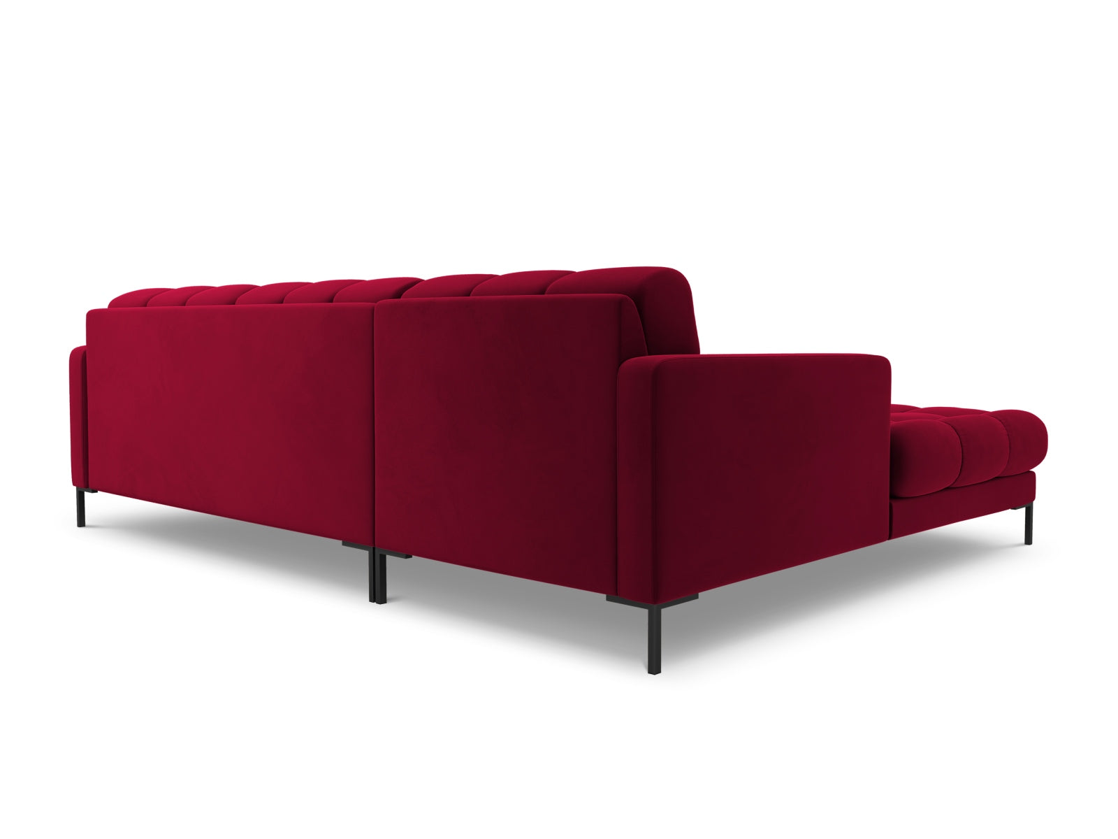 5-Sitzer Ecksofa links Bali in Red-Bluvel präsentiert im Onlineshop von KAQTU Design AG. Ecksofa links ist von Cosmopolitan Design