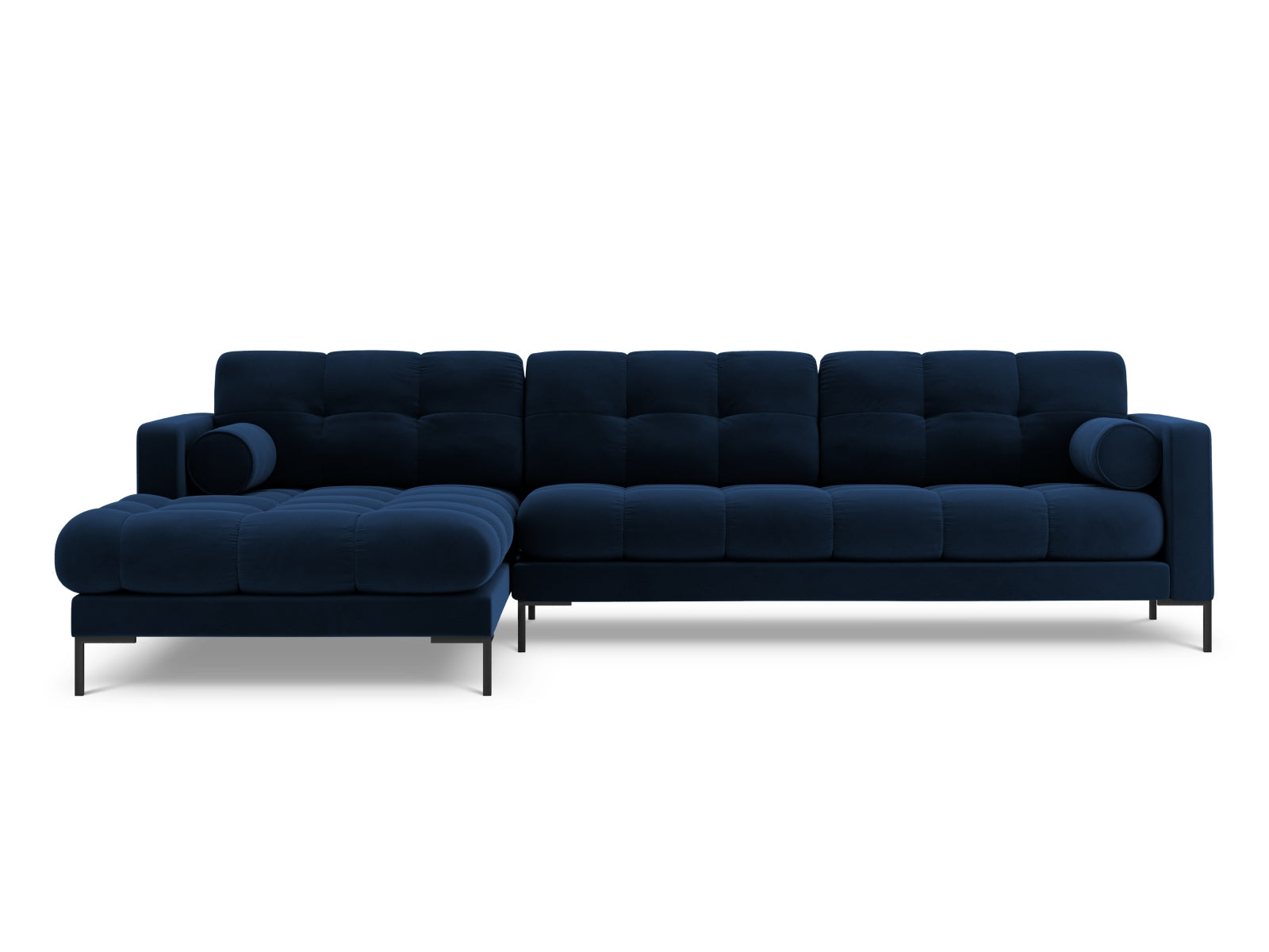 5-Sitzer Ecksofa links Bali in Royal Blue-Bluvel präsentiert im Onlineshop von KAQTU Design AG. Ecksofa links ist von Cosmopolitan Design