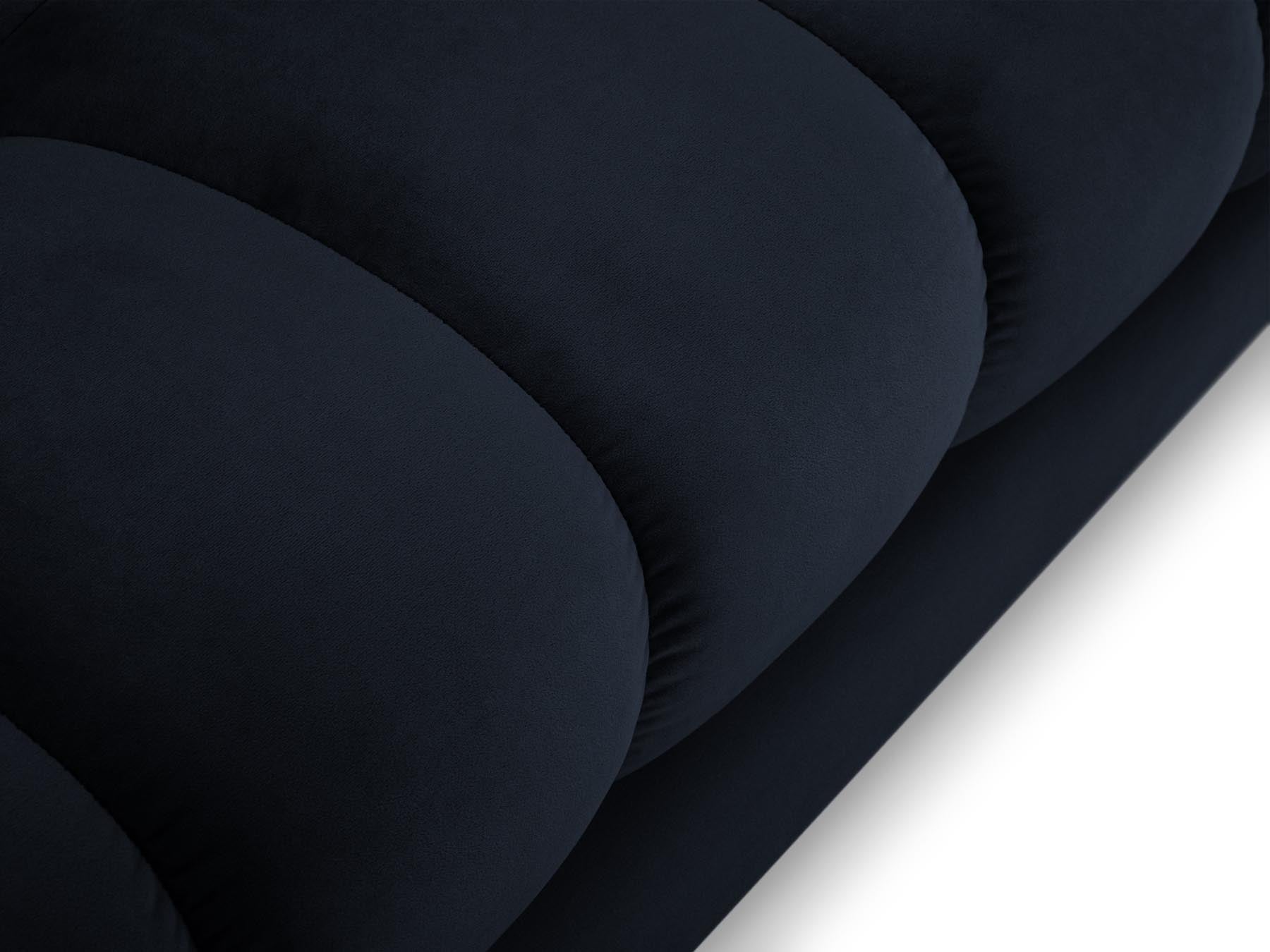 5-Sitzer Ecksofa links Bali in Dark Blue-Bluvel präsentiert im Onlineshop von KAQTU Design AG. Ecksofa links ist von Cosmopolitan Design