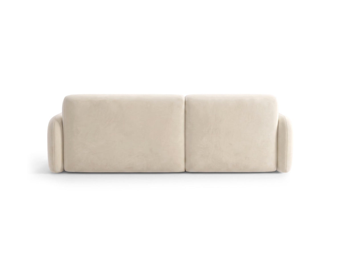 Ecksofa links Malmo von Cosmopolitan Design mit Bluvel-Bezug und flachen schwarzen Beinen