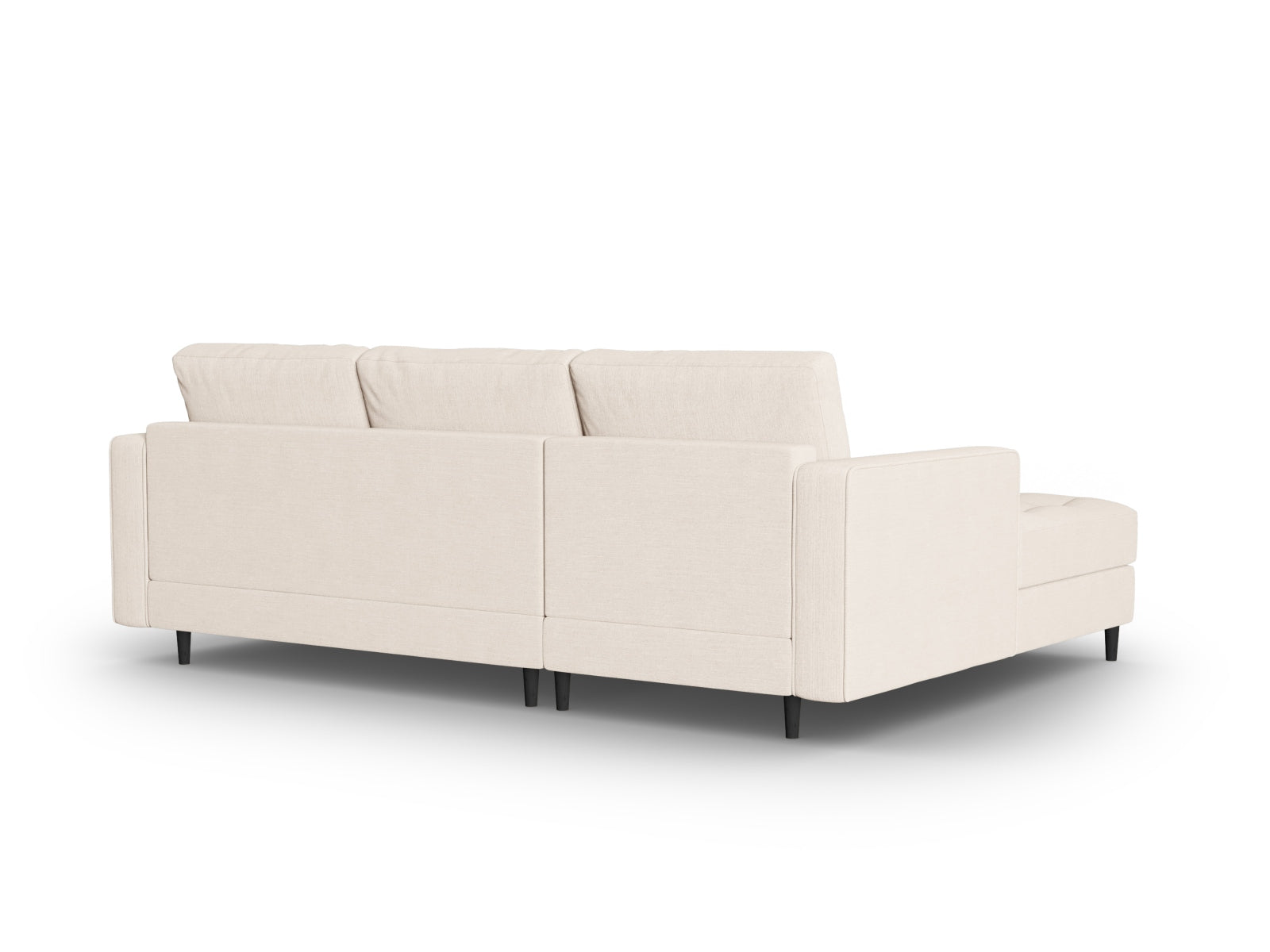 4-Sitzer Ecksofa links Aspen in Light Beige-Melva präsentiert im Onlineshop von KAQTU Design AG. Ecksofa links ist von Cosmopolitan Design