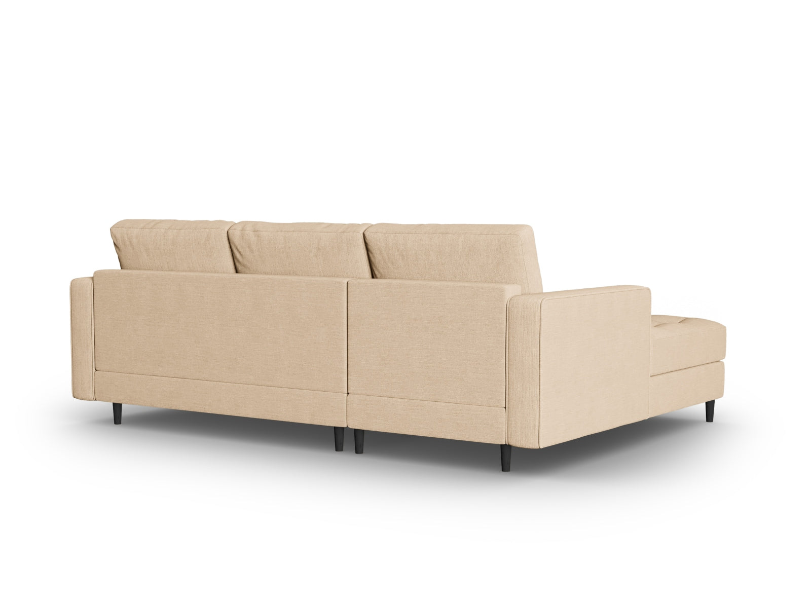 4-Sitzer Ecksofa links Aspen in Beige-Melva präsentiert im Onlineshop von KAQTU Design AG. Ecksofa links ist von Cosmopolitan Design