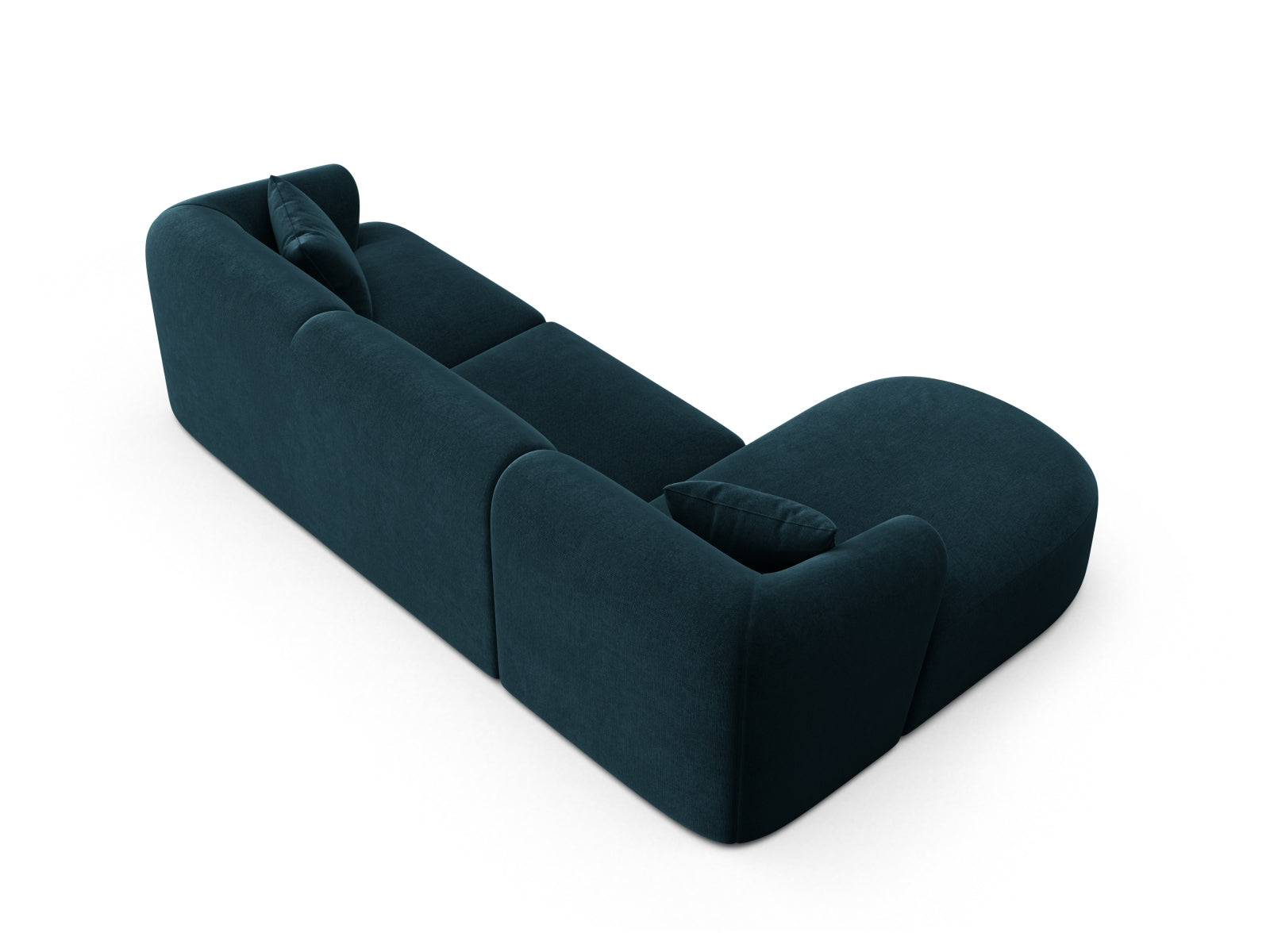 Erleben Sie das elegante Campi Velour Modular Ecksofa links 4 Sitzer von Cosmopolitan Design – ideal für Ihr modernes Zuhause, flexibel und komfortabel.