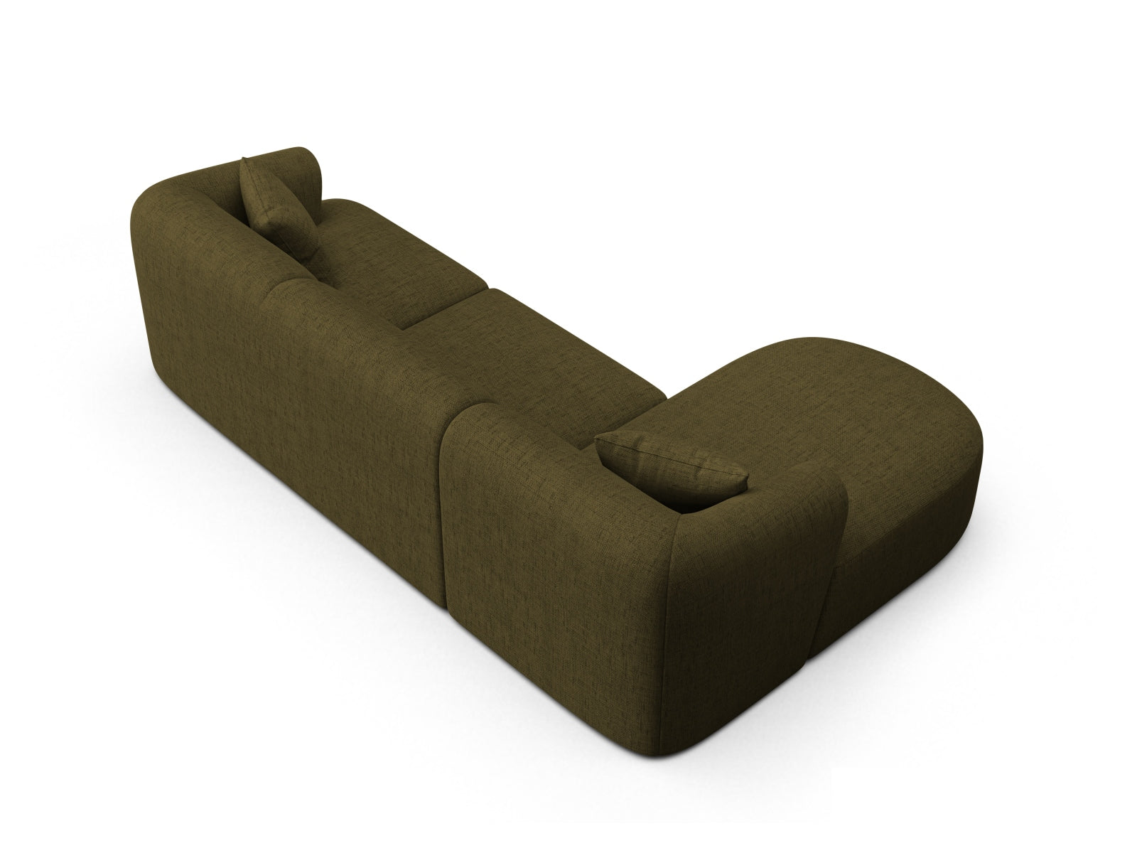 Entdecken Sie das stilvolle Campi Modulares Ecksofa links 4 Sitzer von Cosmopolitan Design – perfekt für Ihr modernes Wohnzimmer, flexibel und bequem.