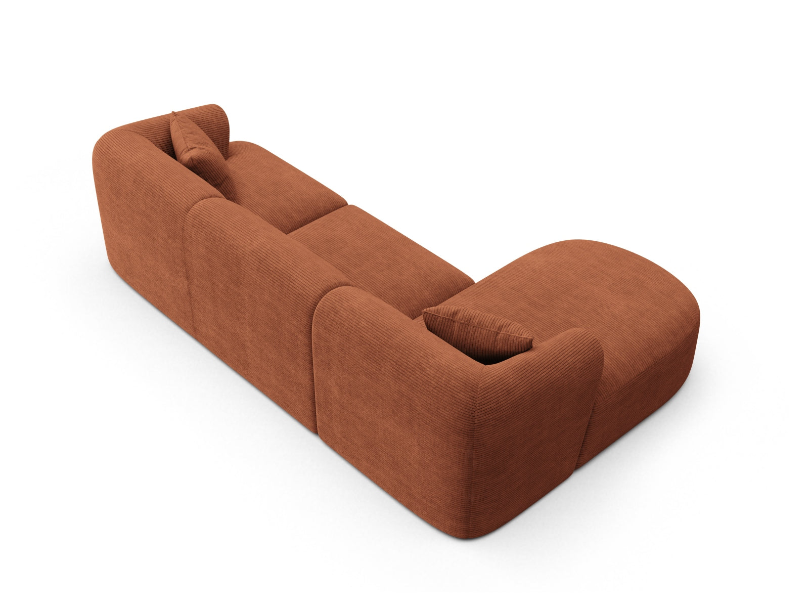 Erleben Sie das elegante Campi Modulares Ecksofa links 4 Sitzer von Cosmopolitan Design – ideal für Ihr modernes Zuhause, vielseitig und komfortabel.