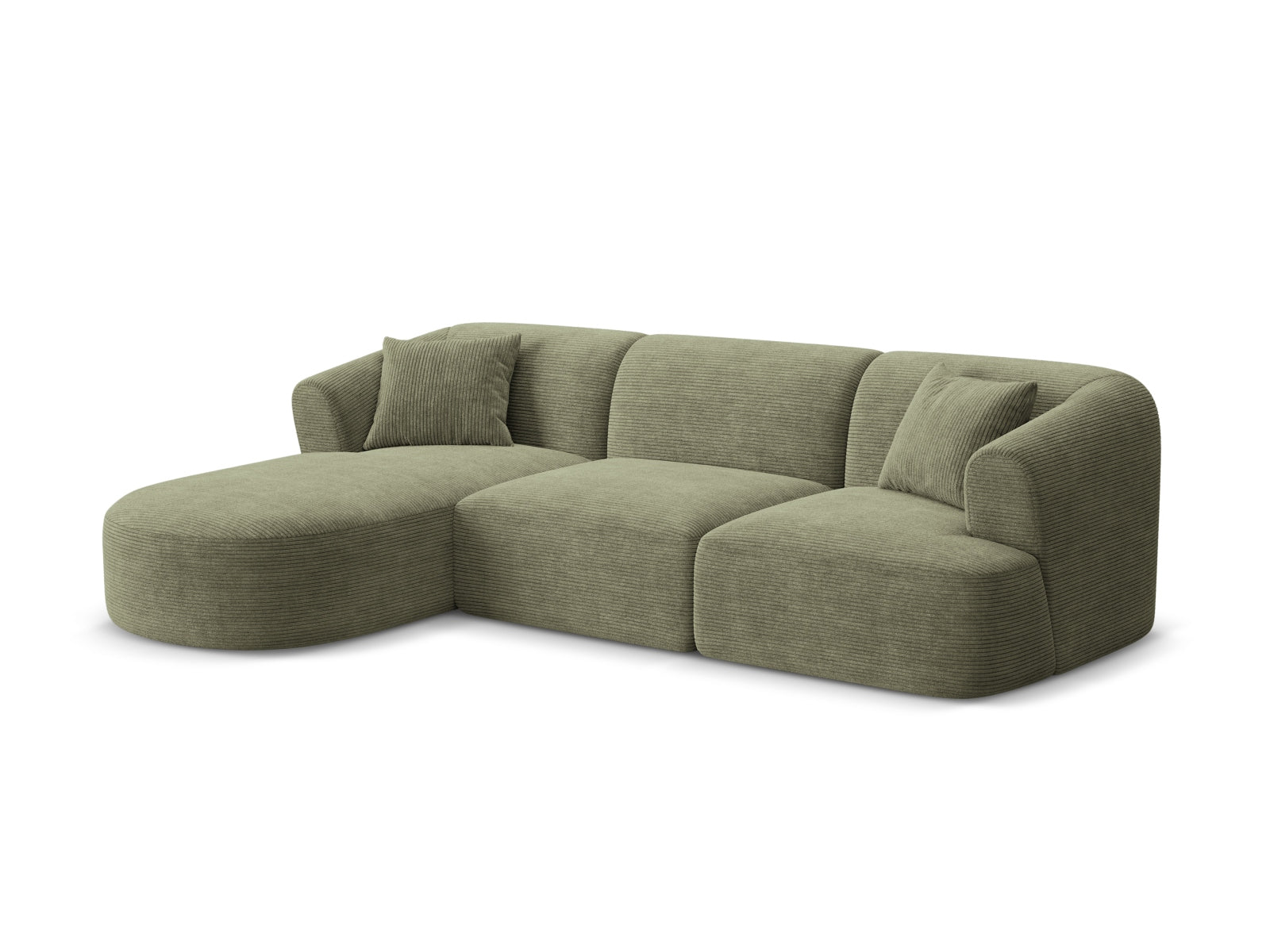 Erleben Sie das elegante Campi Modulares Ecksofa links 4 Sitzer von Cosmopolitan Design – ideal für Ihr modernes Zuhause, vielseitig und komfortabel.