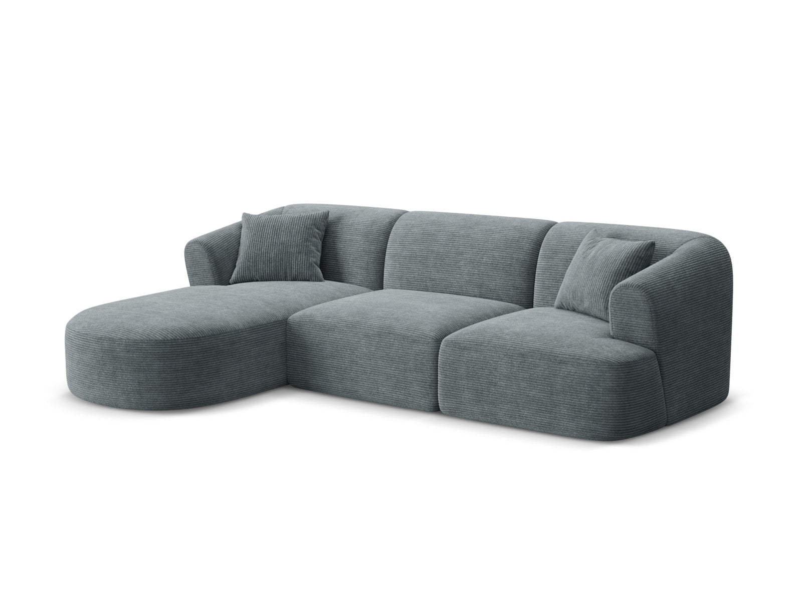 Erleben Sie das elegante Campi Modulares Ecksofa links 4 Sitzer von Cosmopolitan Design – ideal für Ihr modernes Zuhause, vielseitig und komfortabel.