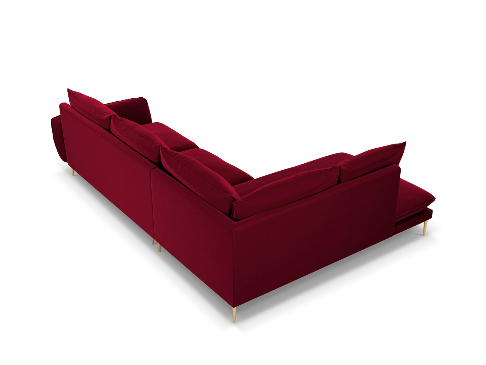 Erleben Sie das Vienna Velour Ecksofa links für 6 Personen. Hochwertiger Velourstoff, modernes Design und optimaler Komfort für Ihr Zuhause!
