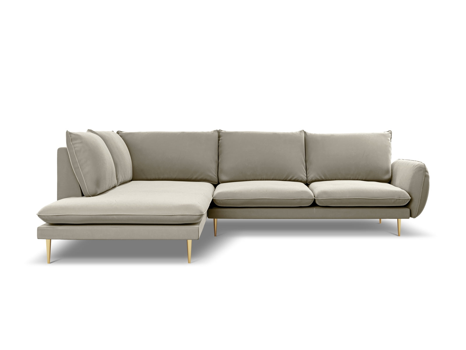 Entdecken Sie das elegante Vienna Velour Ecksofa links für 6 Personen. Stilvoll, komfortabel und ideal für Ihr Wohnzimmer – jetzt bei KAQTU erhältlich!