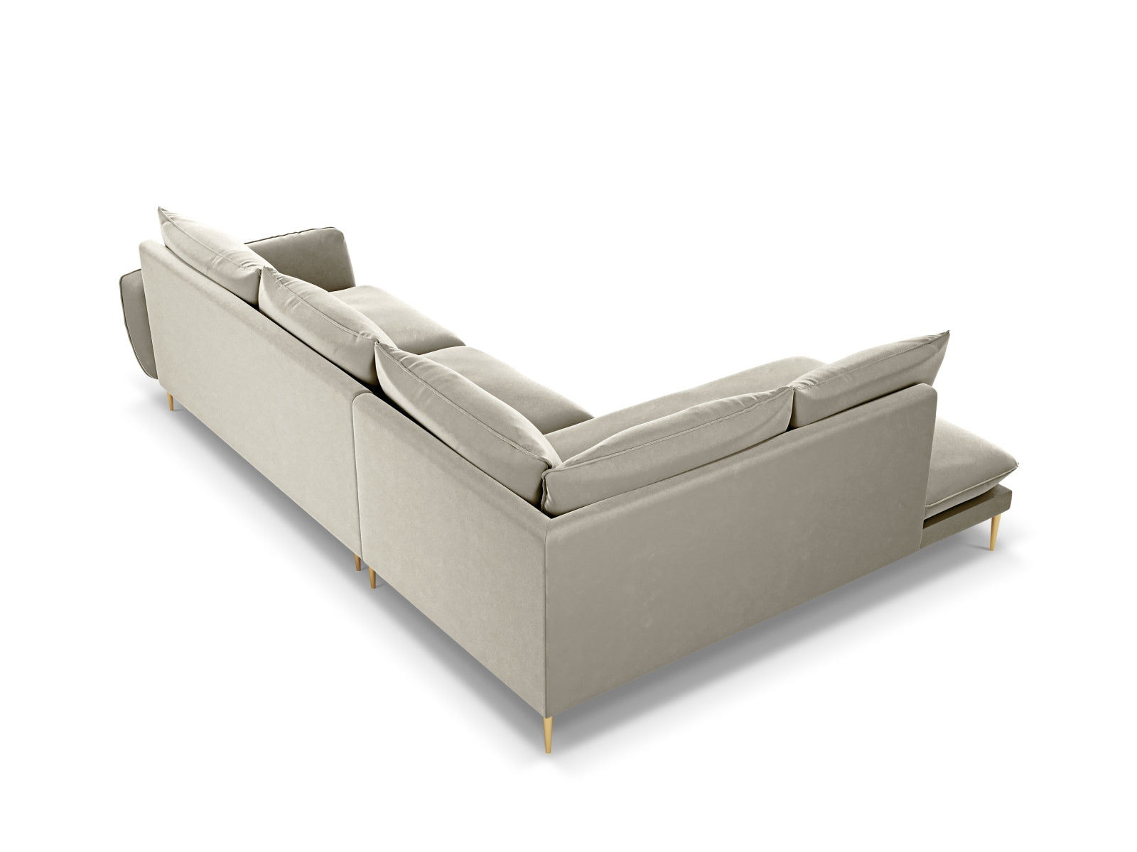 Erleben Sie das Vienna Velour Ecksofa links für 6 Personen. Hochwertiger Velourstoff, modernes Design und optimaler Komfort für Ihr Zuhause!