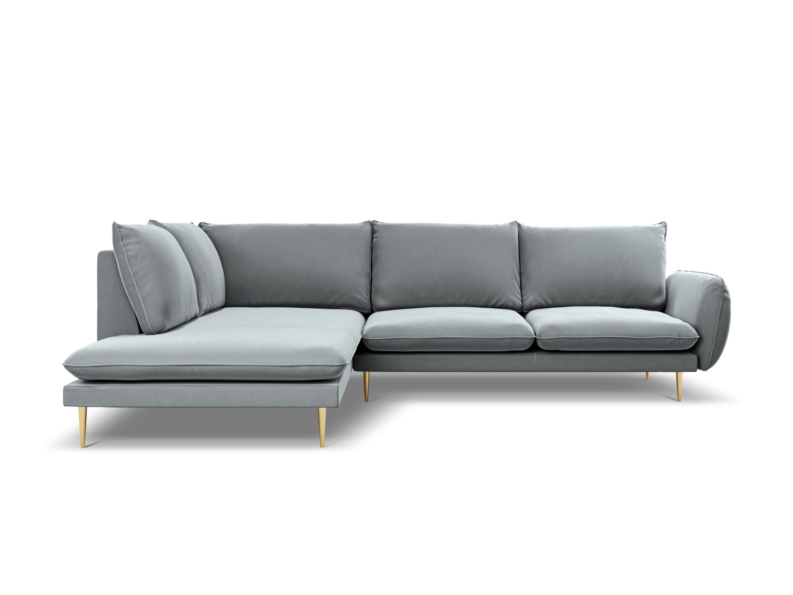 Entdecken Sie das elegante Vienna Velour Ecksofa links für 6 Personen. Stilvoll, komfortabel und ideal für Ihr Wohnzimmer – jetzt bei KAQTU erhältlich!