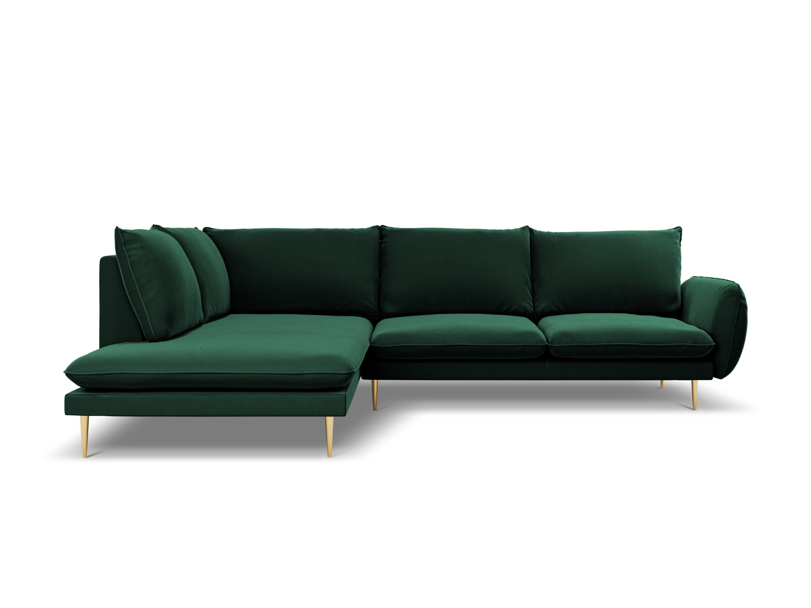 Entdecken Sie das elegante Vienna Velour Ecksofa links für 6 Personen. Stilvoll, komfortabel und ideal für Ihr Wohnzimmer – jetzt bei KAQTU!