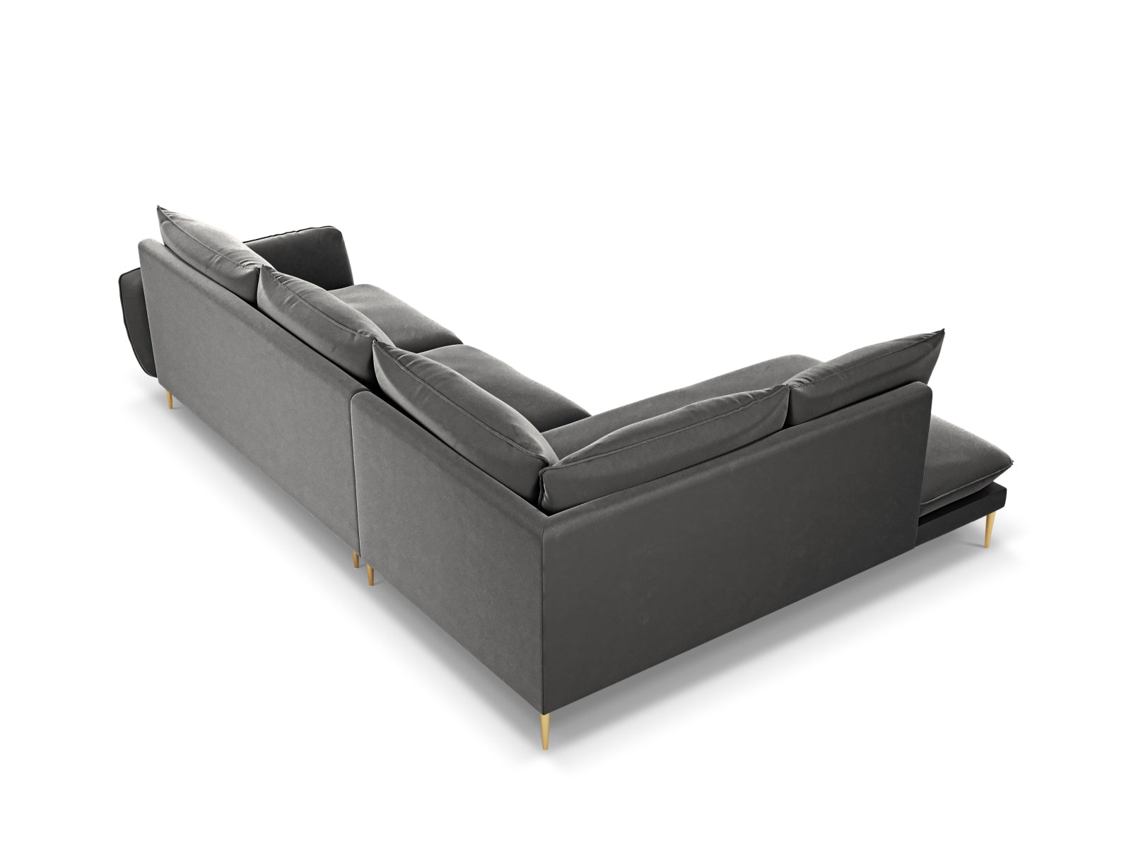 Erleben Sie das Vienna Velour Ecksofa links für 6 Personen. Hochwertiger Velourstoff, modernes Design und optimaler Komfort für Ihr Zuhause!
