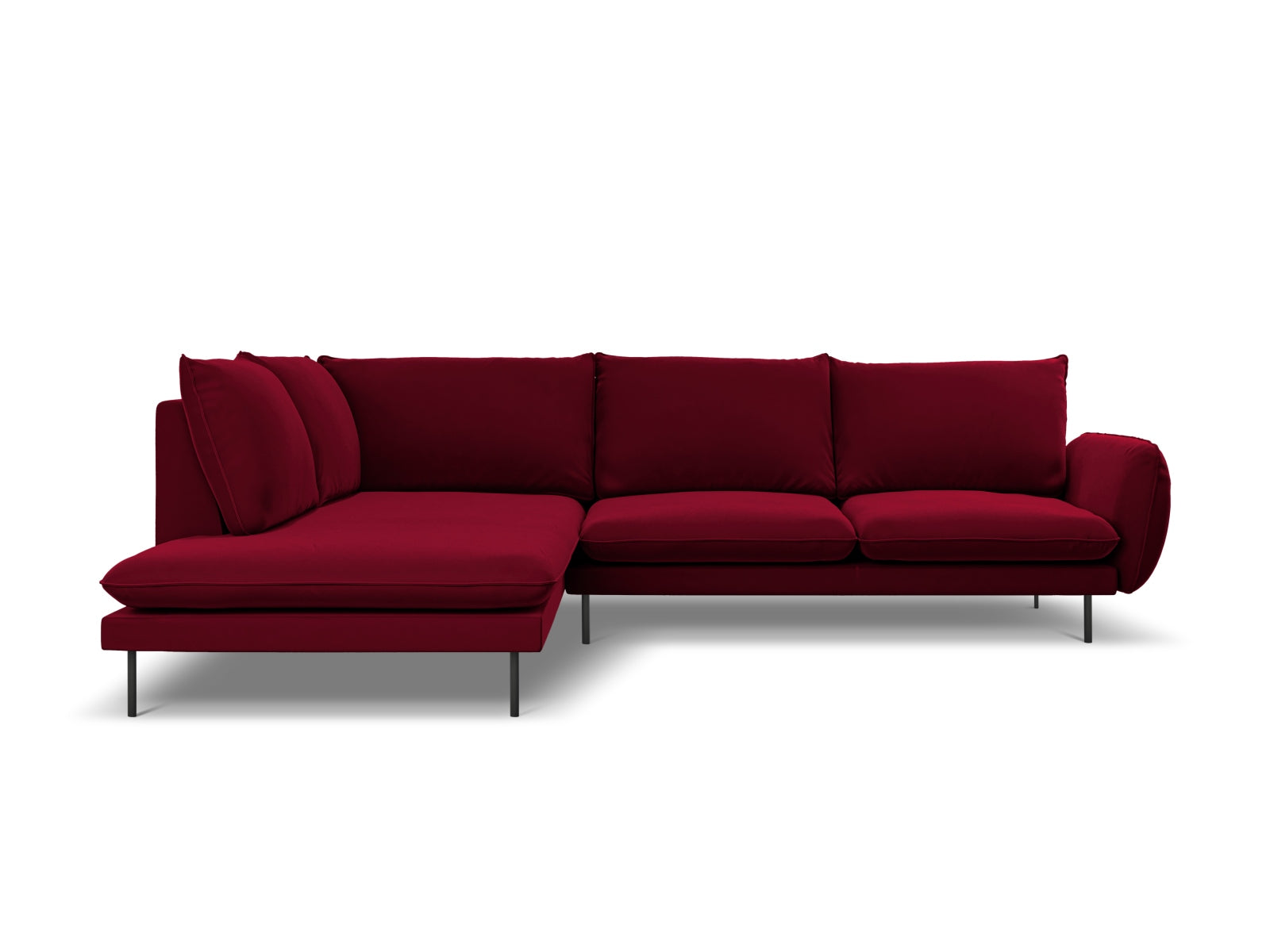Entdecken Sie das elegante Vienna Velour Ecksofa links für 6 Personen. Stilvoll, komfortabel und ideal für Ihr Wohnzimmer!