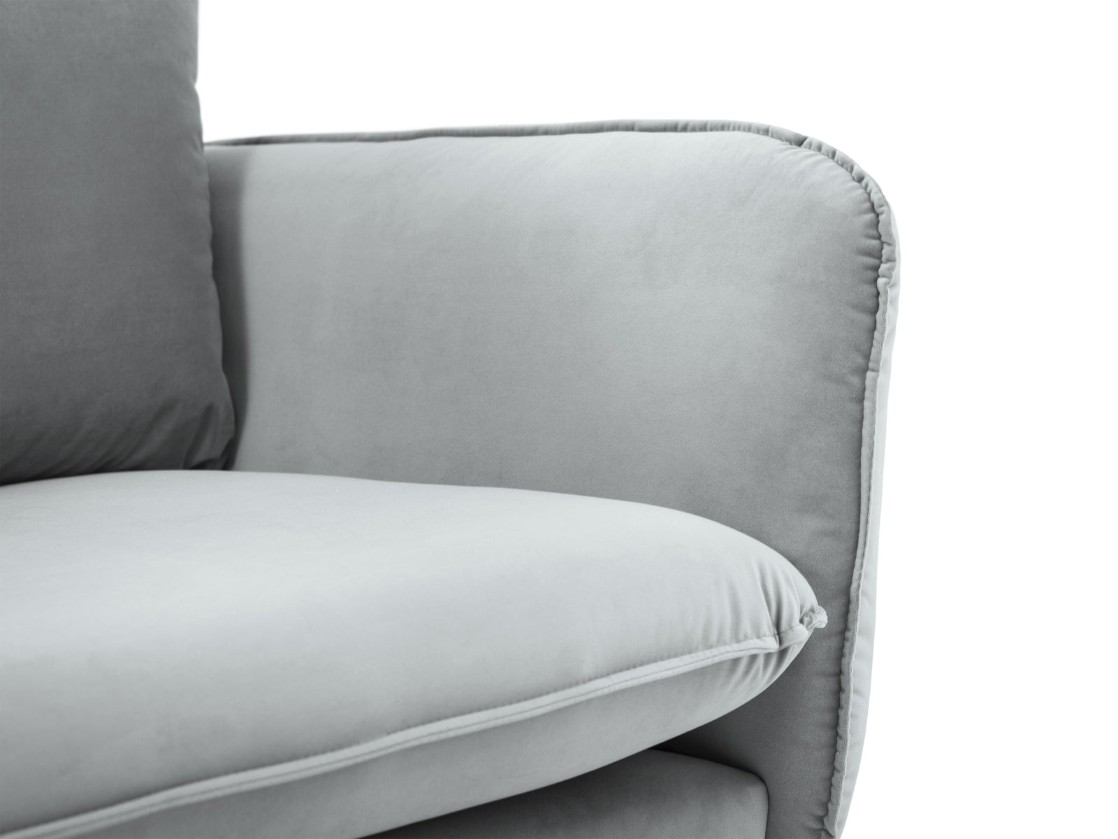Entdecken Sie das elegante Vienna Velour Ecksofa links für 6 Personen. Stilvolles Design, hoher Komfort und pflegeleichter Velourstoff für Ihr Zuhause.