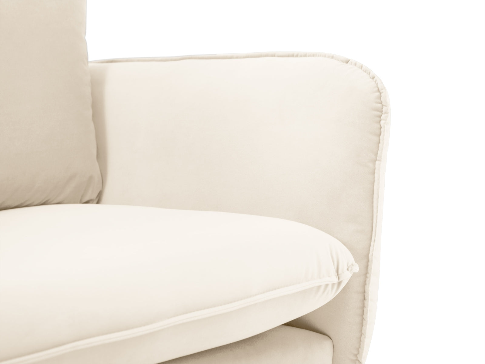 Erleben Sie das Vienna Velour Ecksofa links für 6 Personen. Modernes Design, luxuriöser Velourstoff und optimaler Sitzkomfort für gesellige Abende.