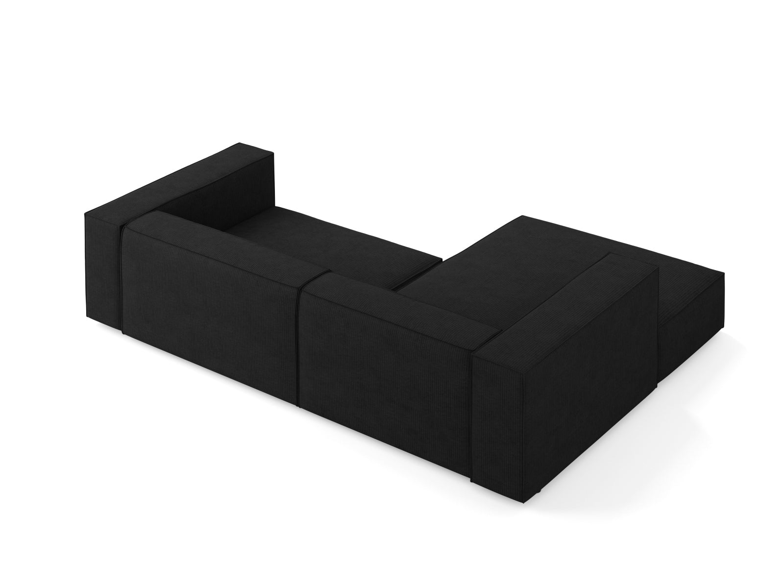 Arendal Ecksofa links 3 Sitzer in Black präsentiert im Onlineshop von KAQTU Design AG. Ecksofa links ist von Cosmopolitan Design