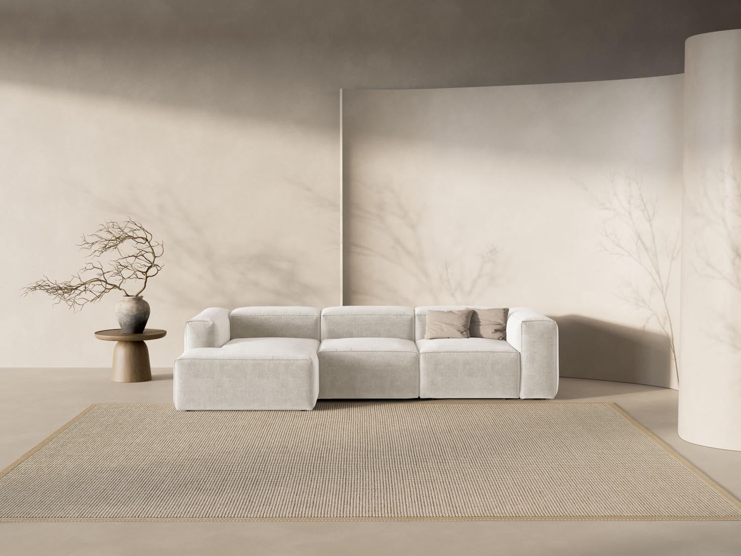 Erleben Sie das stilvolle Bergamo Modulare Ecksofa links 3 Sitzer von Cosmopolitan Design – ideal für Ihr modernes Wohnzimmer und entspannte Abende!
