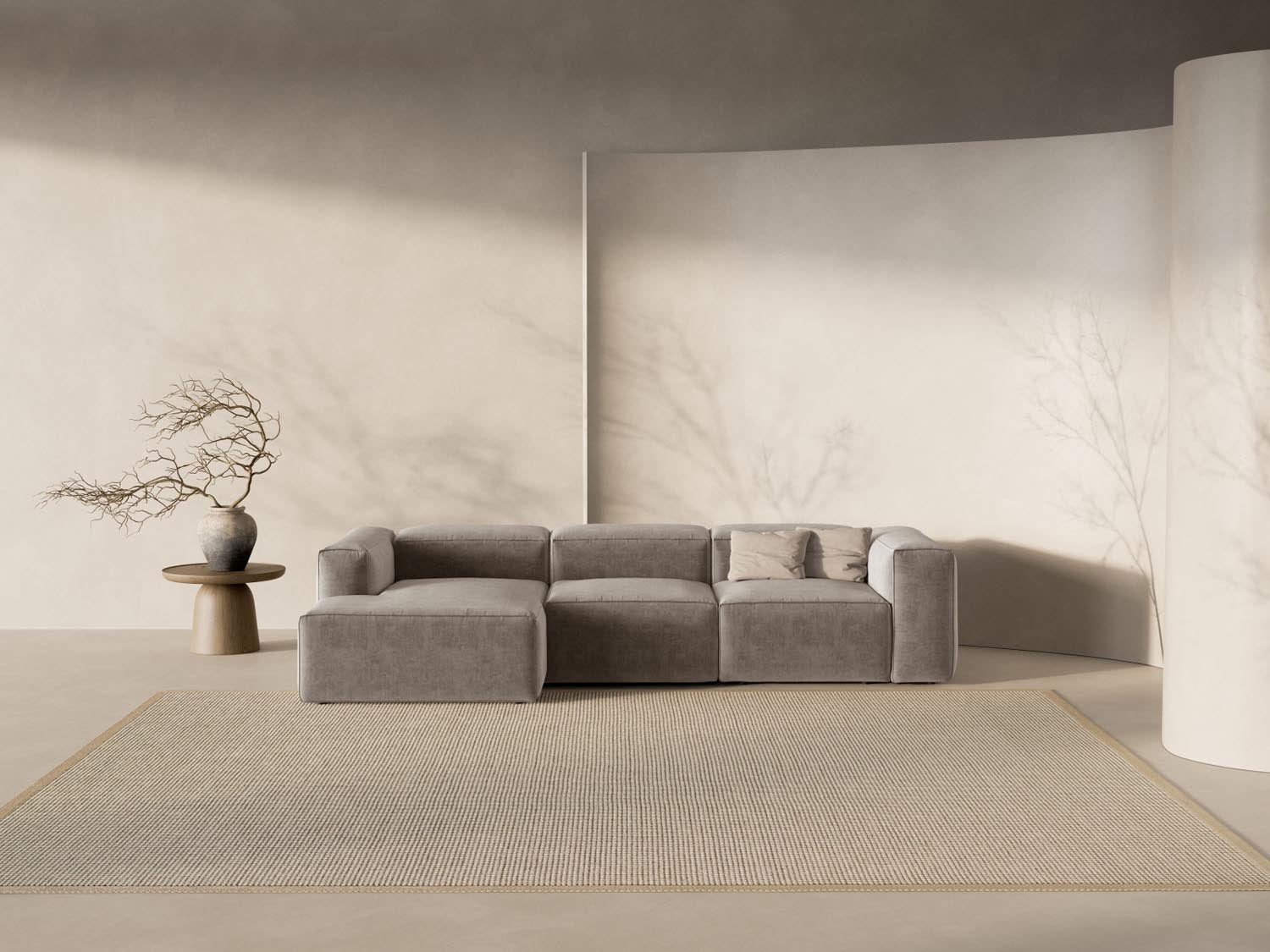 Erleben Sie das stilvolle Bergamo Modulare Ecksofa links 3 Sitzer von Cosmopolitan Design – ideal für Ihr modernes Wohnzimmer und entspannte Abende!