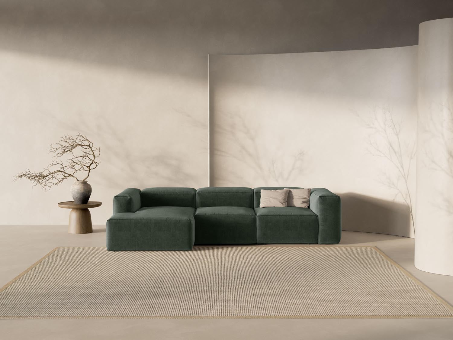 Erleben Sie das stilvolle Bergamo Modulare Ecksofa links 3 Sitzer von Cosmopolitan Design – ideal für Ihr modernes Wohnzimmer und entspannte Abende!