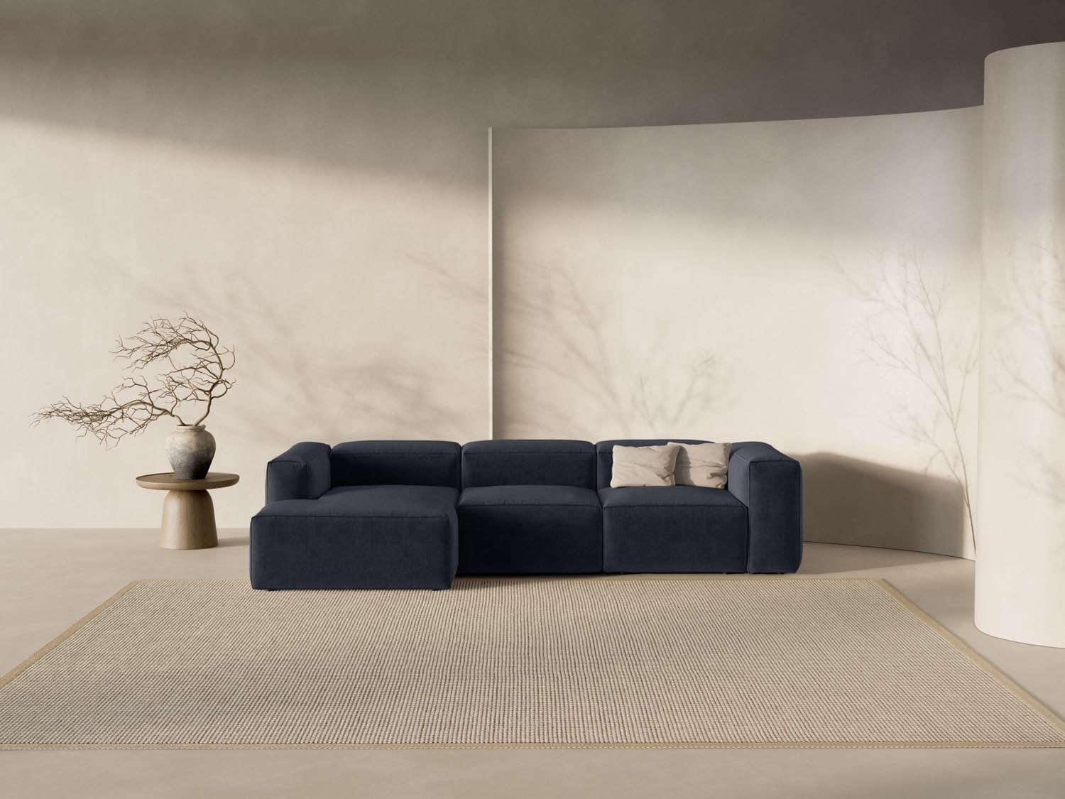 Erleben Sie das stilvolle Bergamo Modulare Ecksofa links 3 Sitzer von Cosmopolitan Design – ideal für Ihr modernes Wohnzimmer und entspannte Abende!