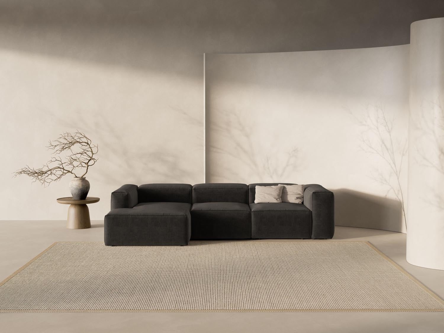 Erleben Sie das stilvolle Bergamo Modulare Ecksofa links 3 Sitzer von Cosmopolitan Design – ideal für Ihr modernes Wohnzimmer und entspannte Abende!