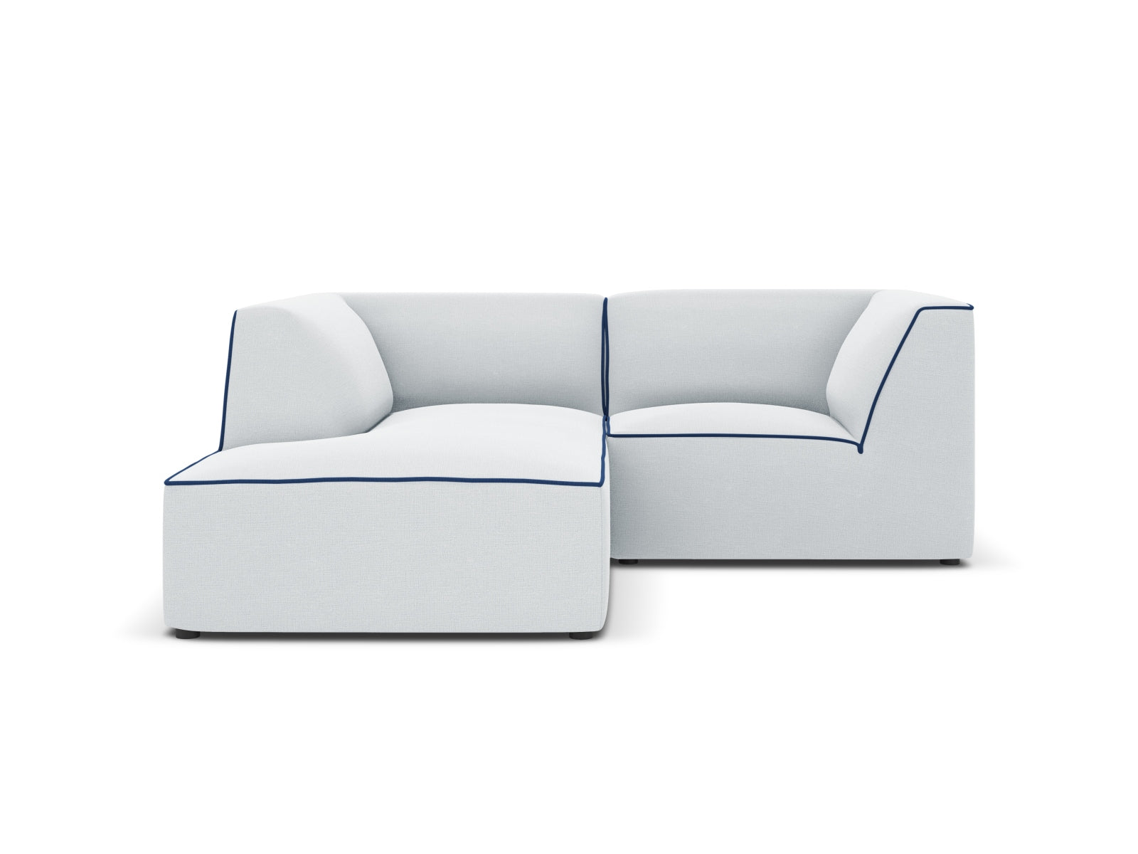 Oslo Modulares Ecksofa links 3 Sitzer in Light Grey, Royal Blue präsentiert im Onlineshop von KAQTU Design AG. Ecksofa links ist von Cosmopolitan Design