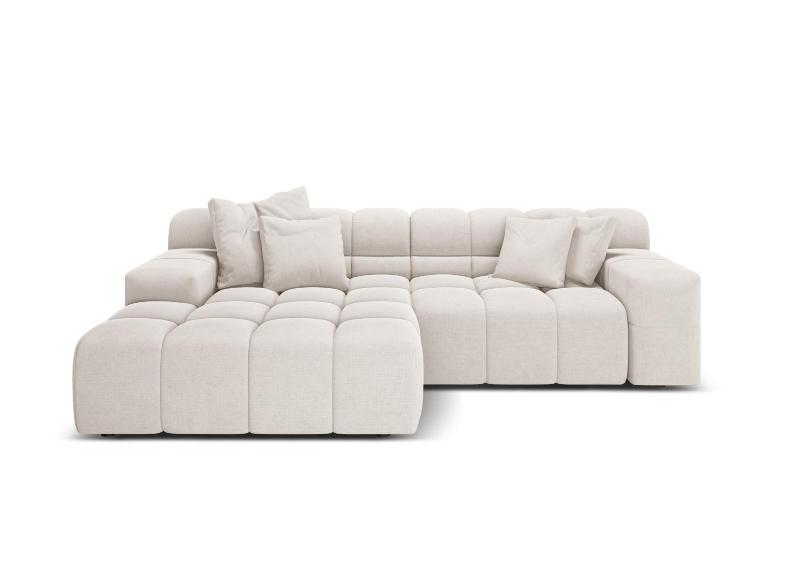 2-Sitzer Ecksofa links Hawaii in Light Beige-Moly präsentiert im Onlineshop von KAQTU Design AG. Ecksofa links ist von Cosmopolitan Design