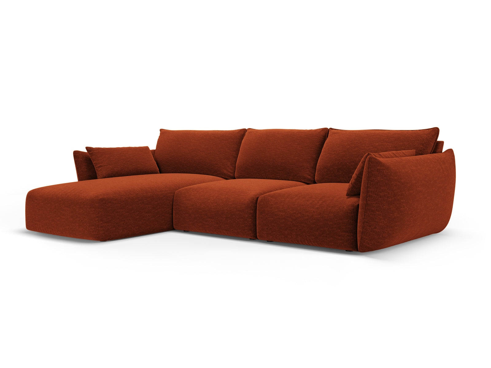 5-Sitzer Ecksofa links Matera in Terracotta-Haga präsentiert im Onlineshop von KAQTU Design AG. Ecksofa links ist von Cosmopolitan Design