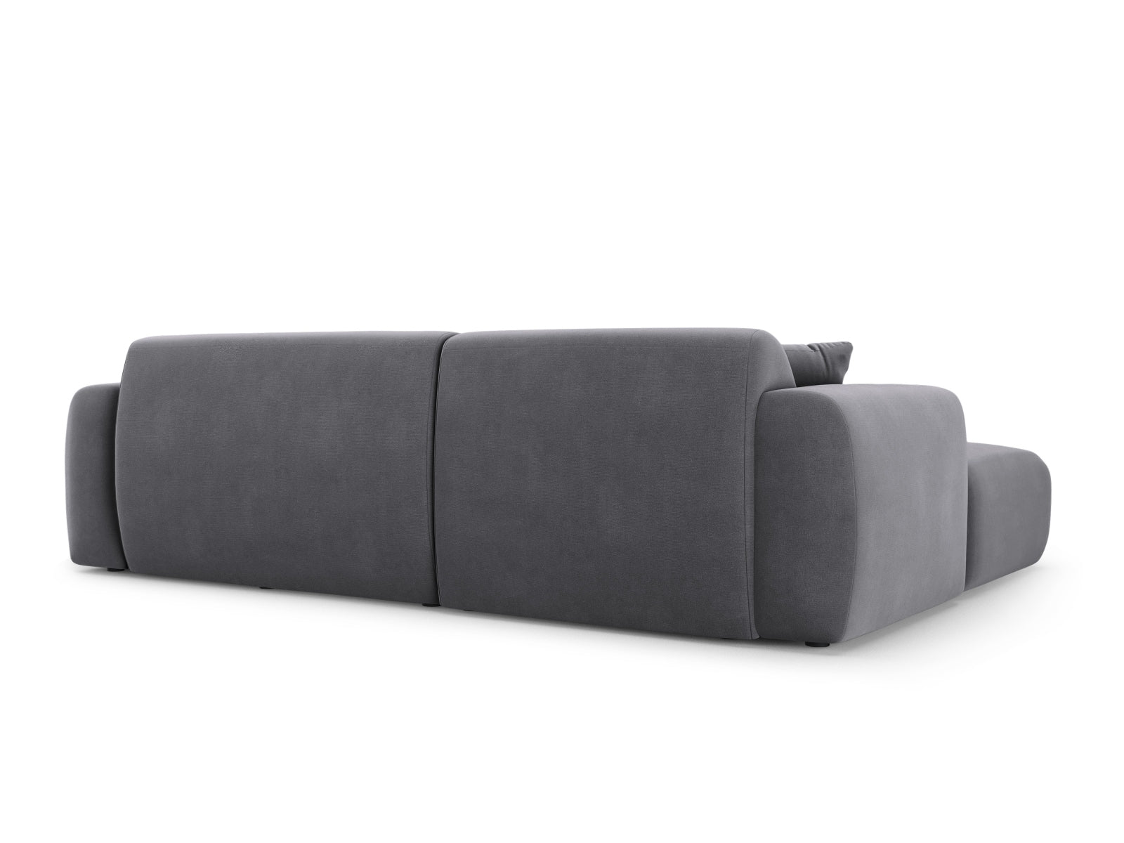 Nolio Velour Ecksofa links 4 Sitzer 170cm in Dark Grey präsentiert im Onlineshop von KAQTU Design AG. Ecksofa links ist von Cosmopolitan Design