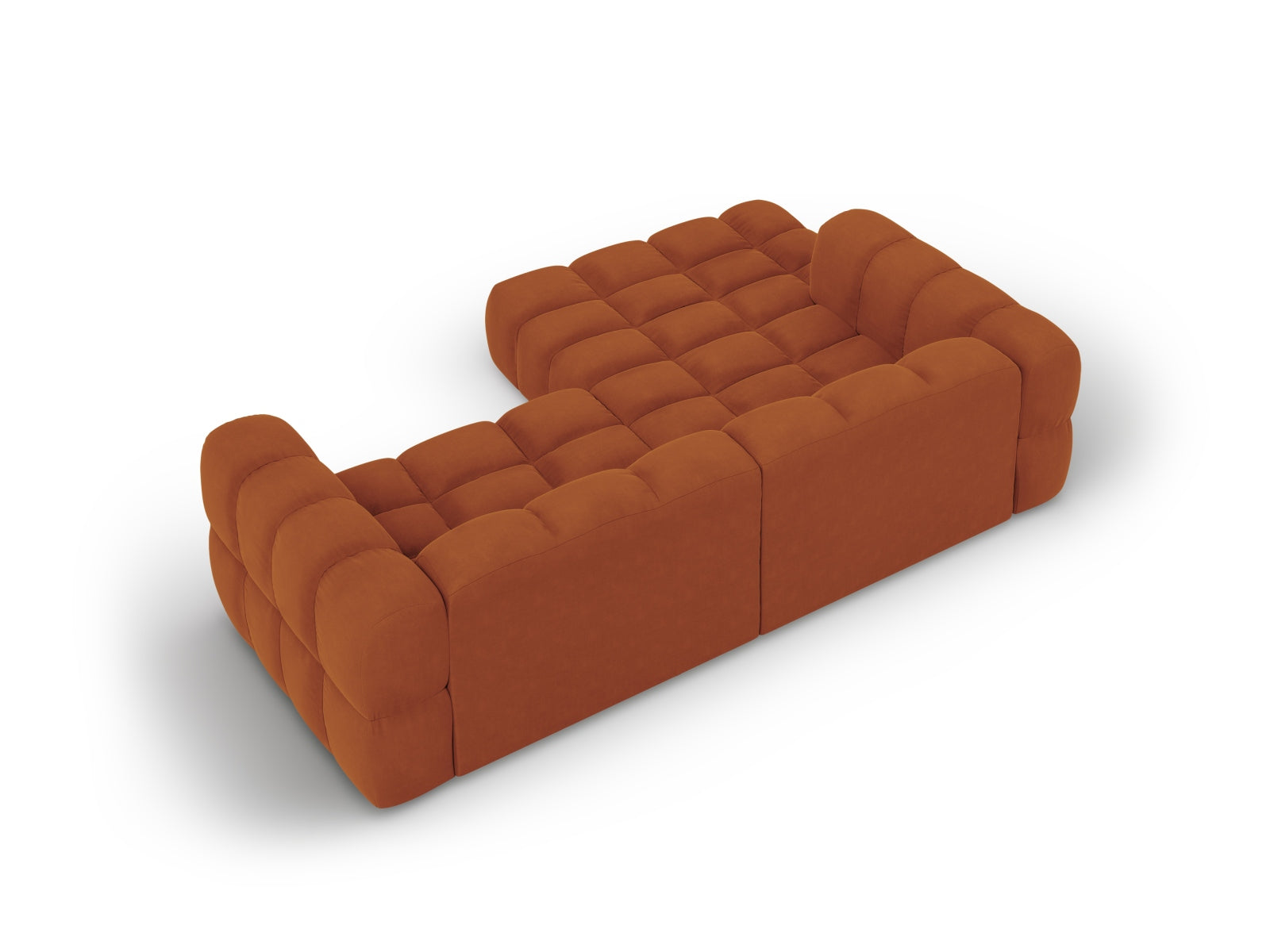 Entdecken Sie das modulare Sky Velour Ecksofa links – 3-Sitzer 162cm von Cosmopolitan Design. Perfekt für Komfort und individuelles Wohnen!