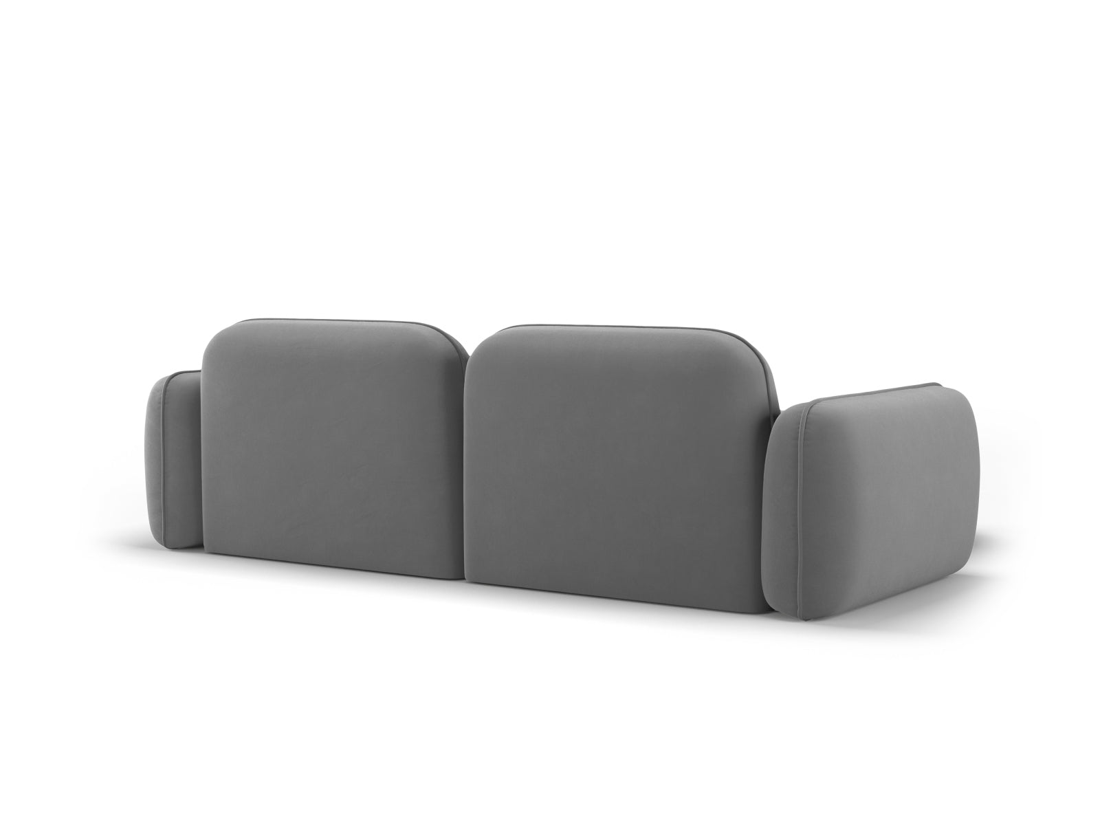 Sydney Velour Modular Ecksofa links 3 Sitzer in Light Grey präsentiert im Onlineshop von KAQTU Design AG. Ecksofa links ist von Cosmopolitan Design