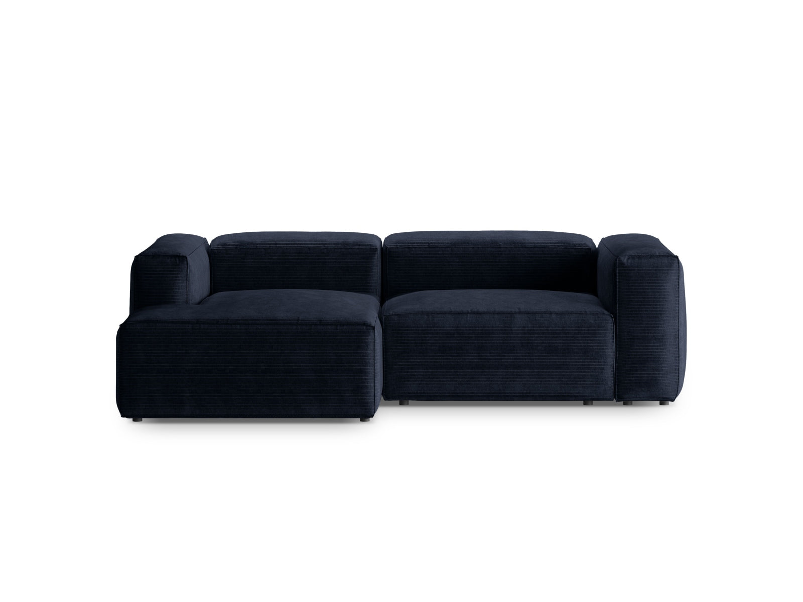 Bergamo Modulares Ecksofa links 2 Sitzer in Navy Blue präsentiert im Onlineshop von KAQTU Design AG. Ecksofa links ist von Cosmopolitan Design