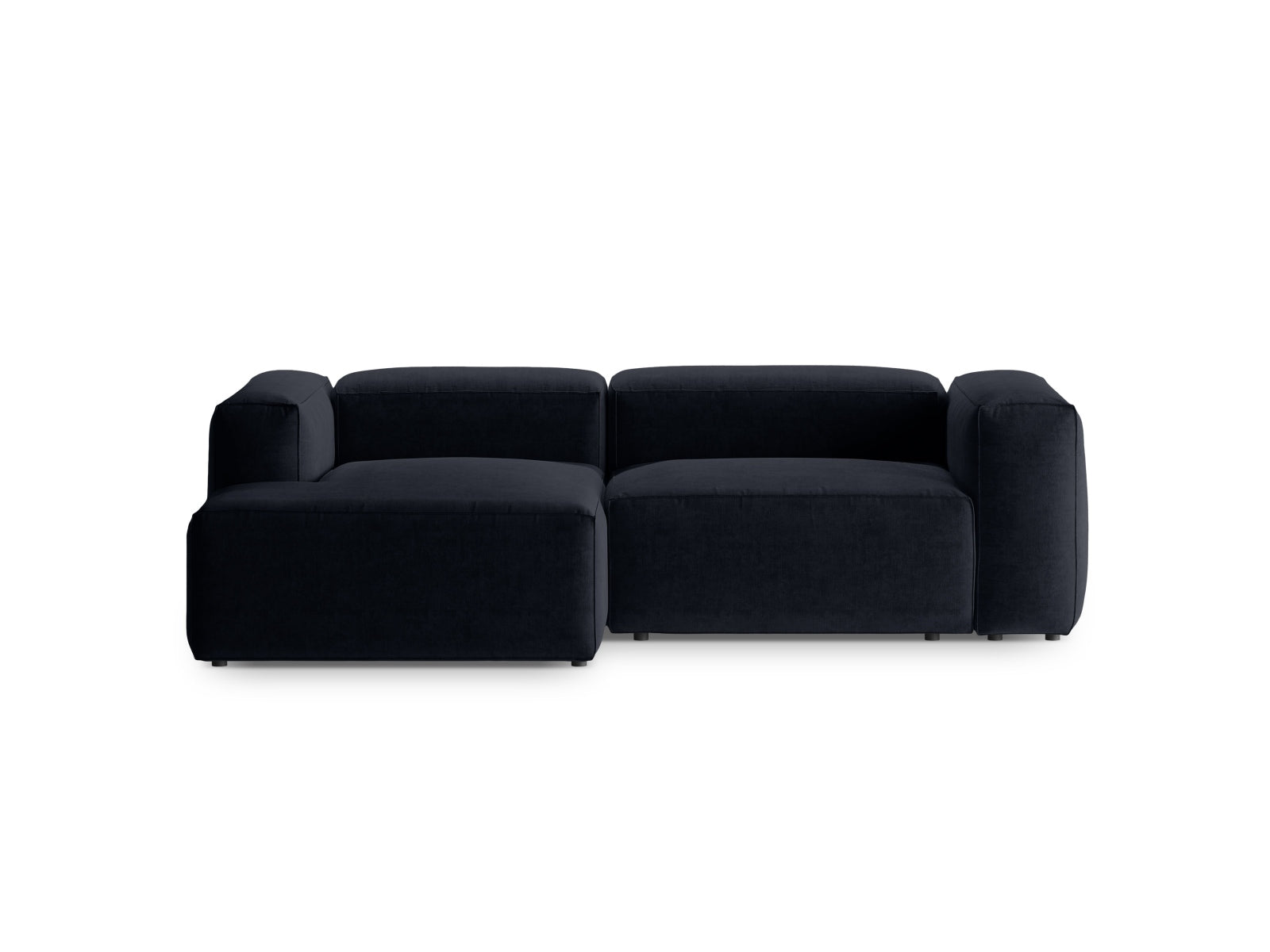 Bergamo Modulares Ecksofa links 2 Sitzer in Navy Blue präsentiert im Onlineshop von KAQTU Design AG. Ecksofa links ist von Cosmopolitan Design