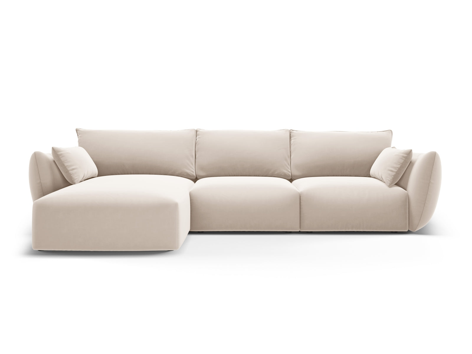 5-Sitzer Ecksofa links Matera in Beige-Salvador präsentiert im Onlineshop von KAQTU Design AG. Ecksofa links ist von Cosmopolitan Design