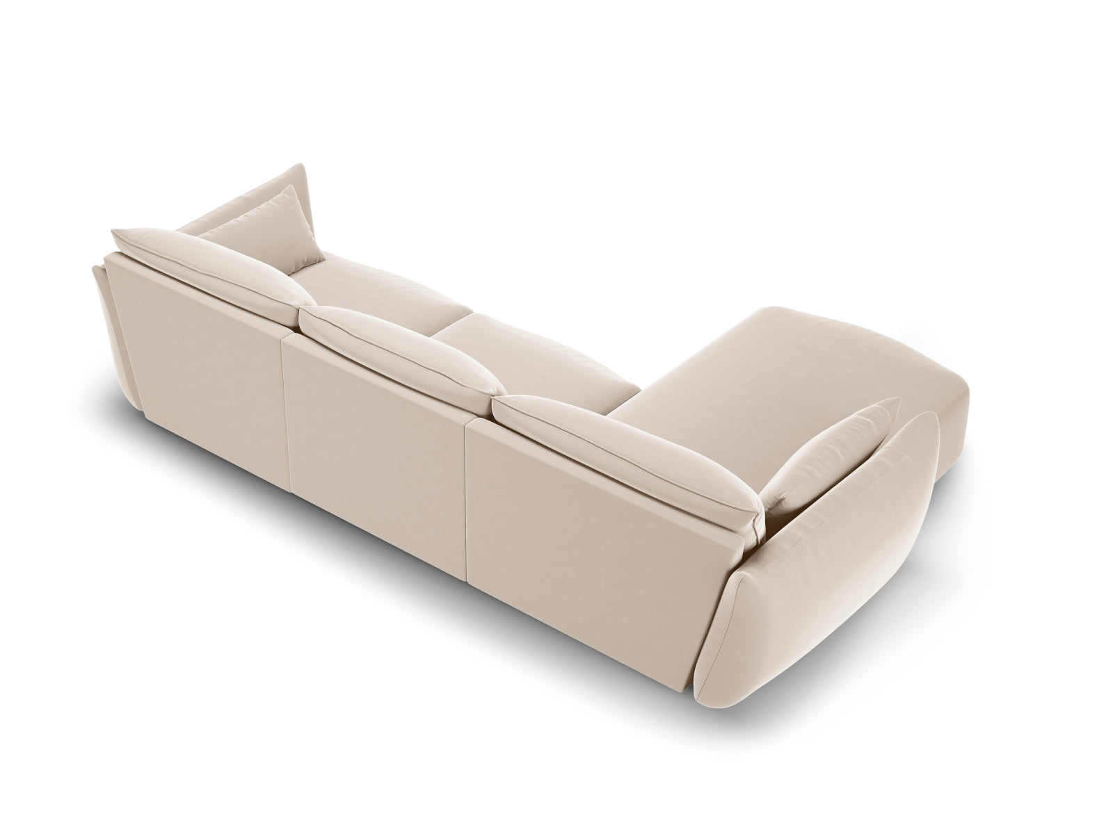 5-Sitzer Ecksofa links Matera in Beige-Salvador präsentiert im Onlineshop von KAQTU Design AG. Ecksofa links ist von Cosmopolitan Design
