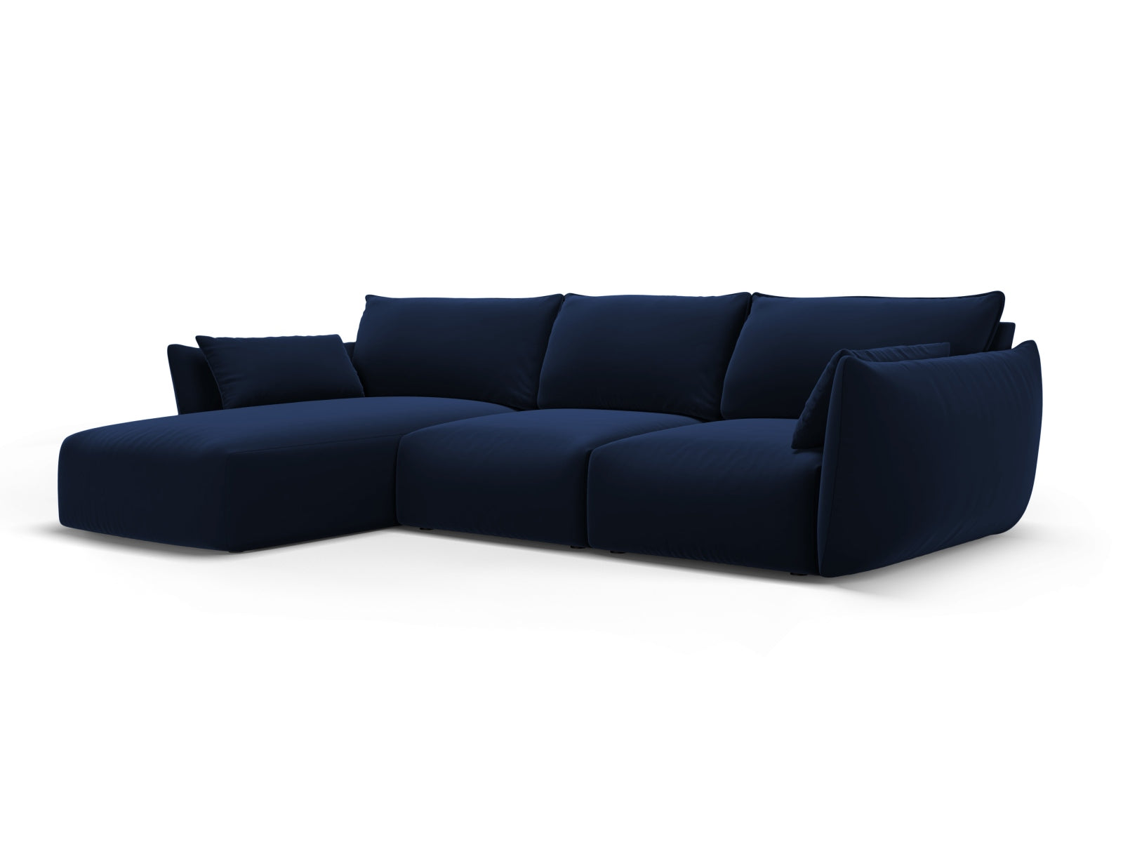 5-Sitzer Ecksofa links Matera in Royal Blue-Salvador präsentiert im Onlineshop von KAQTU Design AG. Ecksofa links ist von Cosmopolitan Design