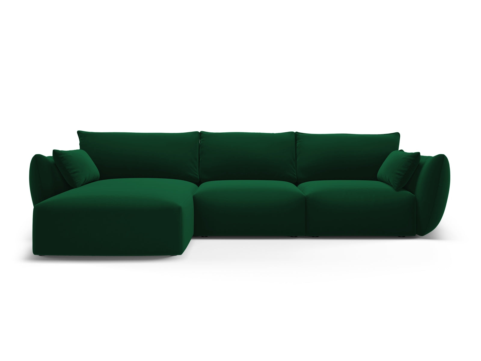 5-Sitzer Ecksofa links Matera in Bottle Green-Salvador präsentiert im Onlineshop von KAQTU Design AG. Ecksofa links ist von Cosmopolitan Design