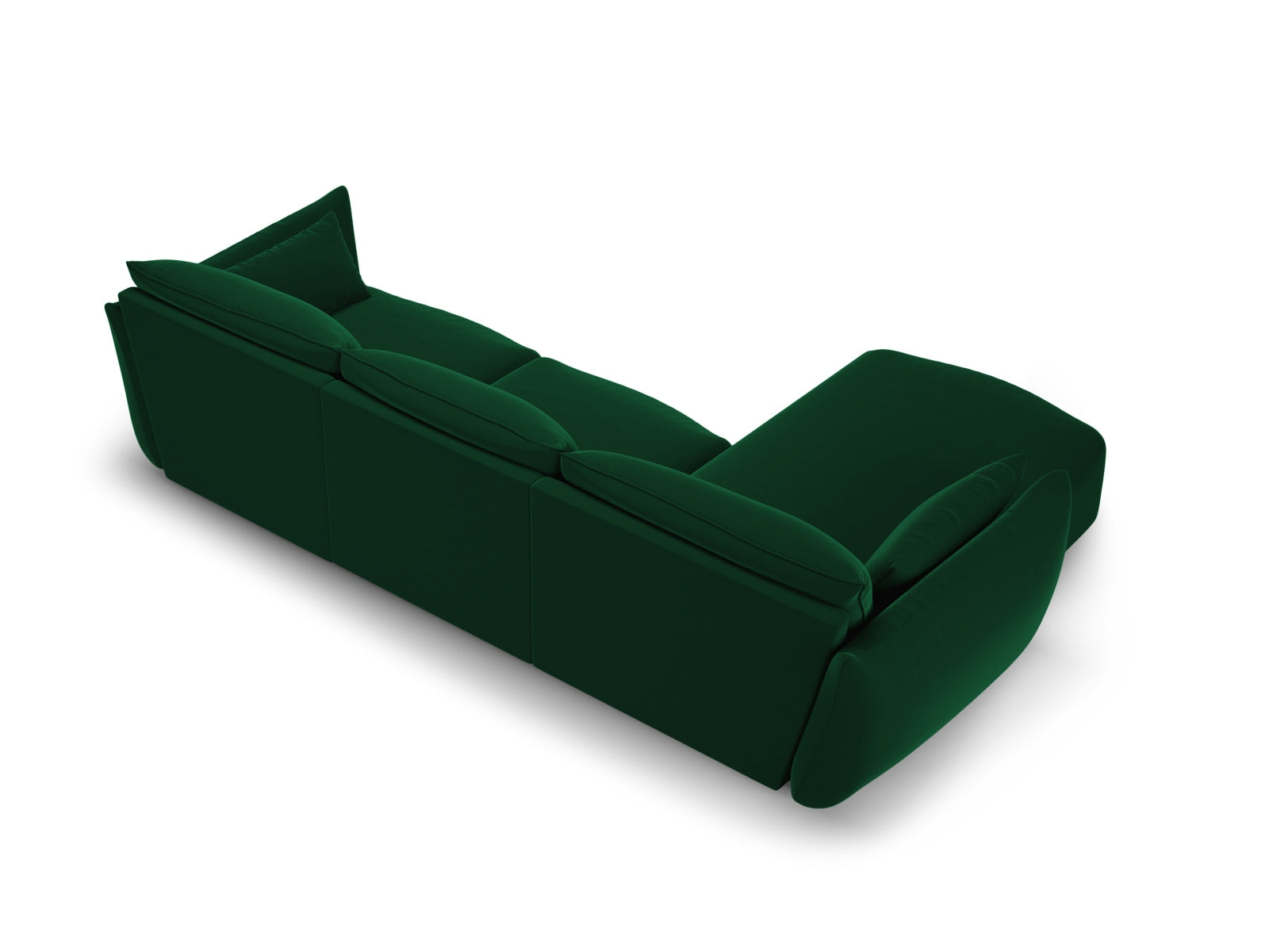 5-Sitzer Ecksofa links Matera in Bottle Green-Salvador präsentiert im Onlineshop von KAQTU Design AG. Ecksofa links ist von Cosmopolitan Design